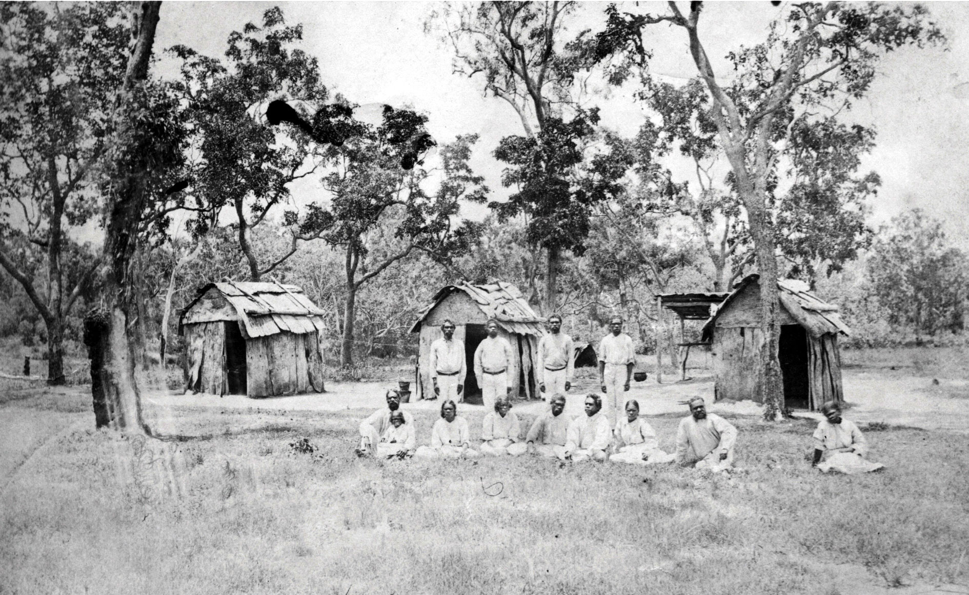 <p>Native Police troopers at Laura River Native Police camp, Queensland, 1881</p>
