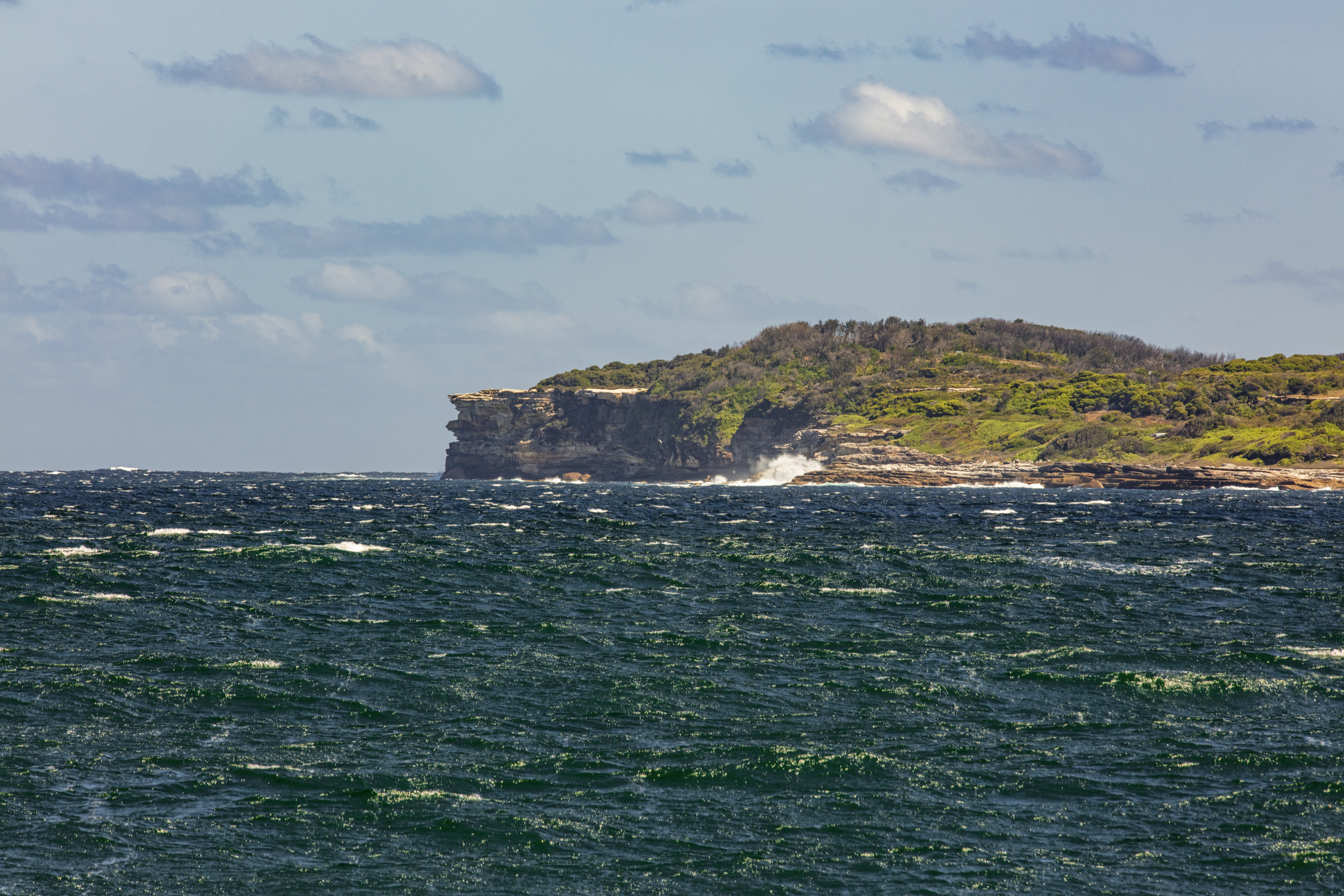 <p>South Head as viewed from Bare Island Fort, Botany Bay, 2019</p>
