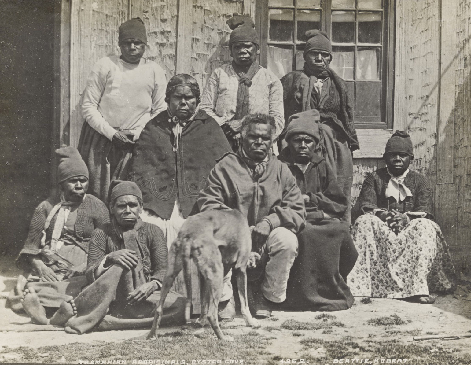 <p>Tasmanian Aboriginal people at Oyster Cove</p>
