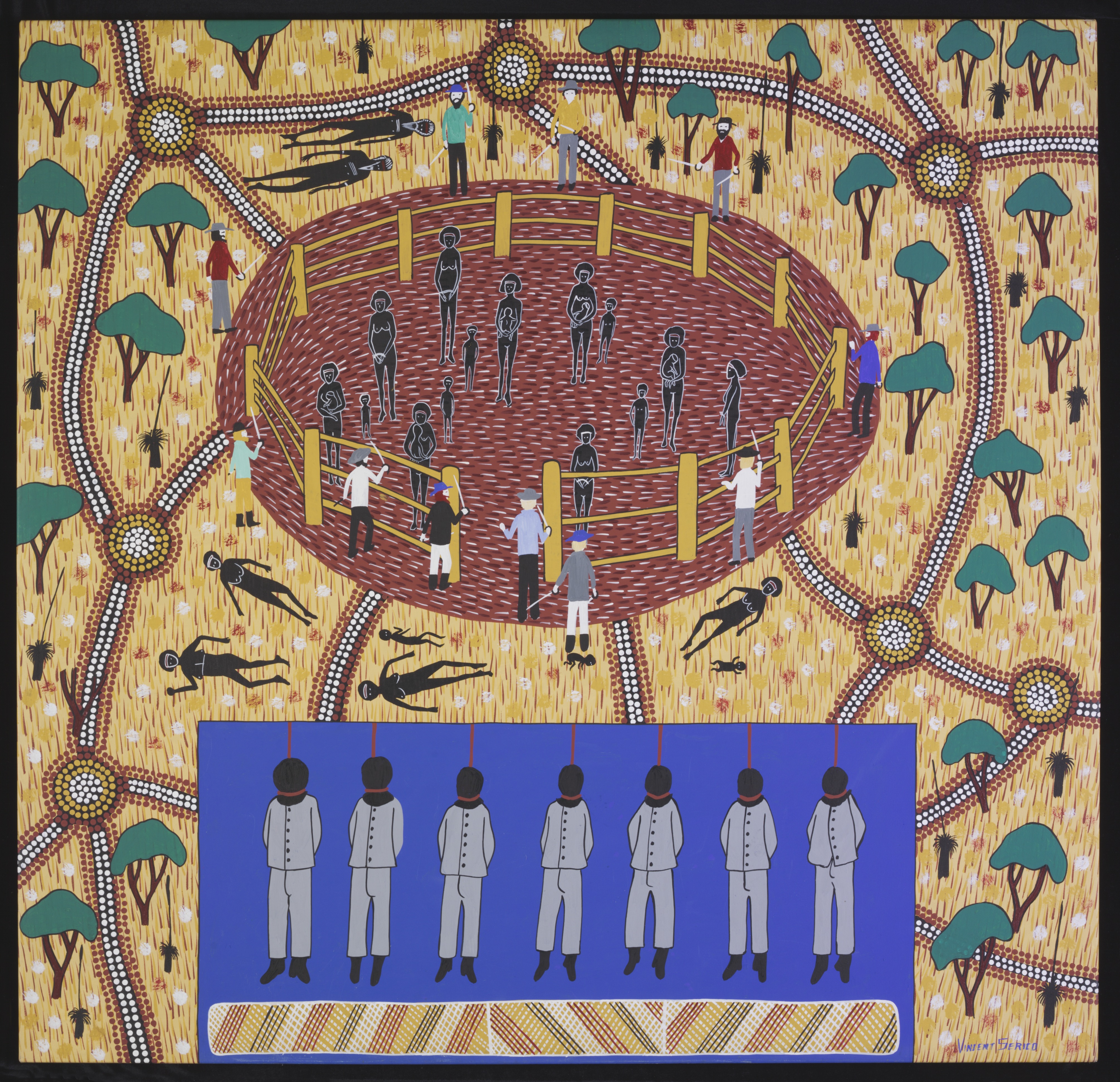 <p><em>Myall Creek Massacre</em> by Vincent Serico, 2003</p>