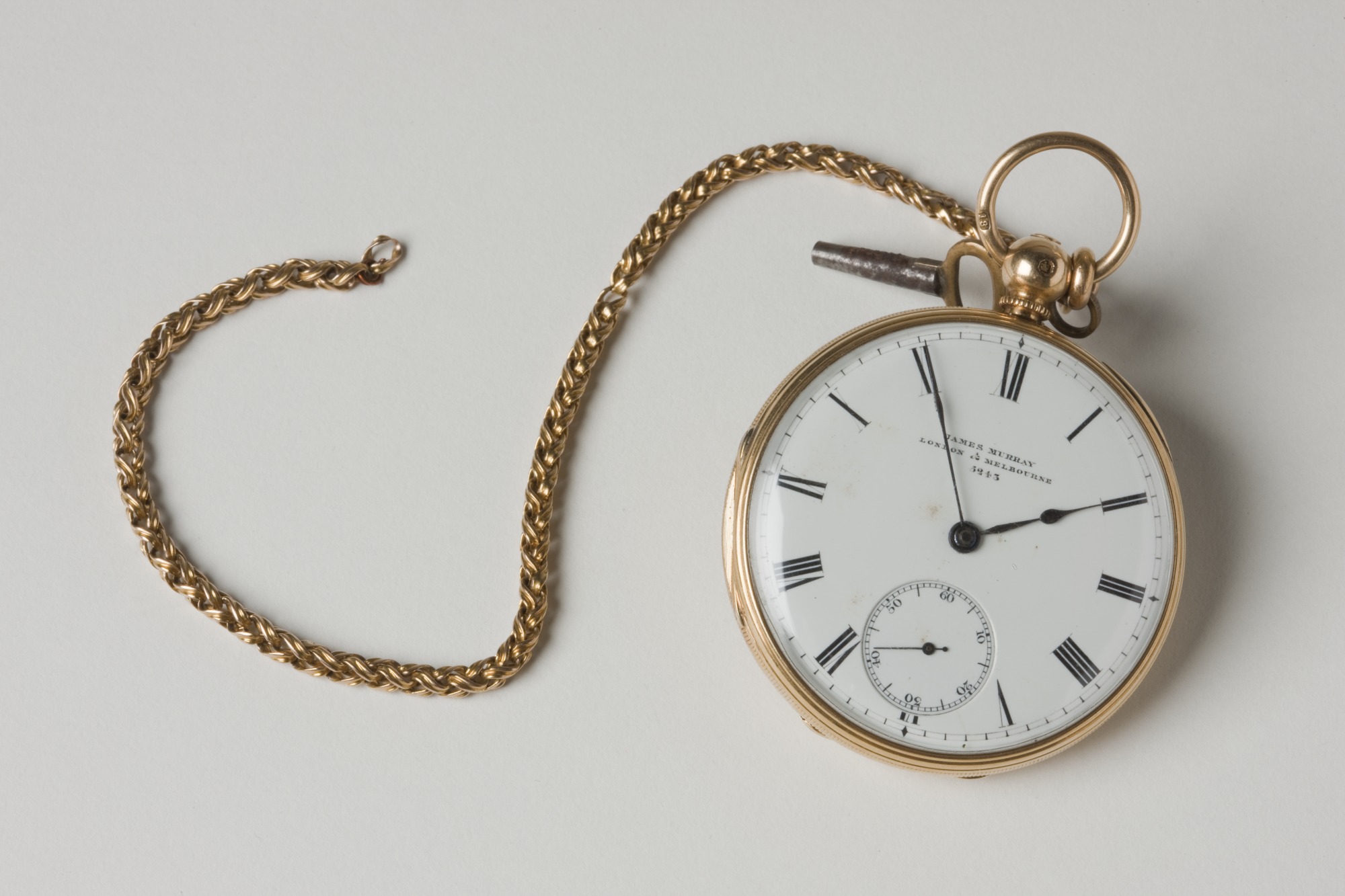 Gold pocket watch, which belonged to William John Wills.