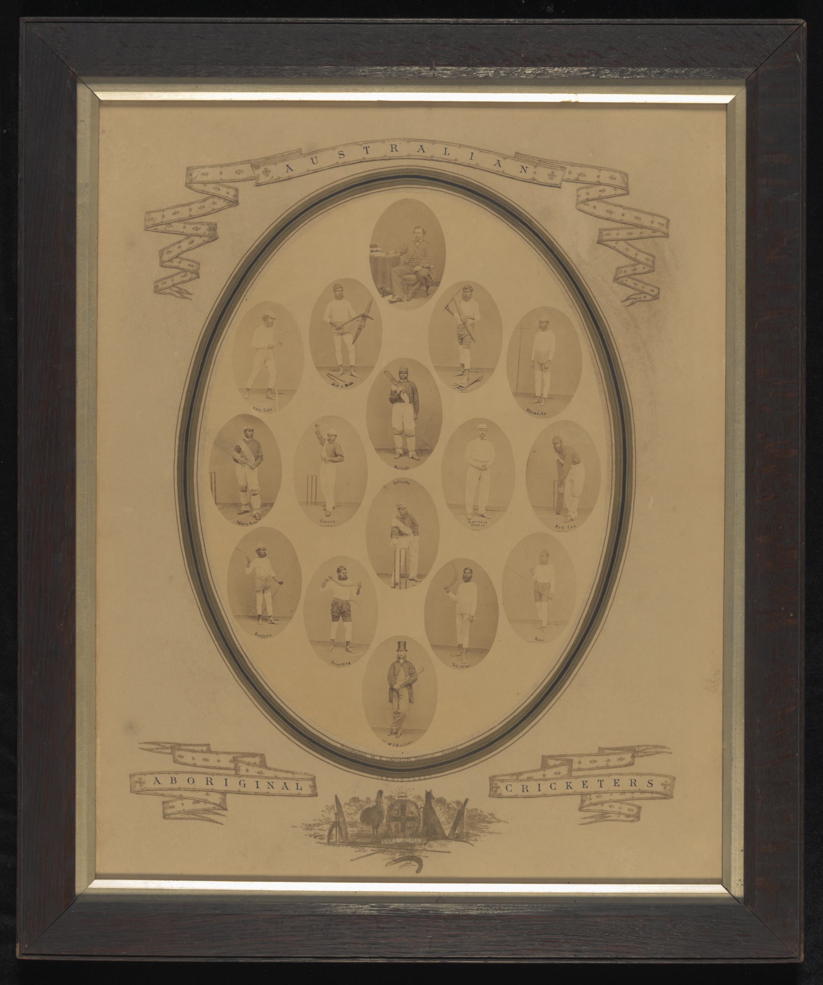 Photo collage by Peter Dawson to promote the 1868 Aboriginal cricket team tour.