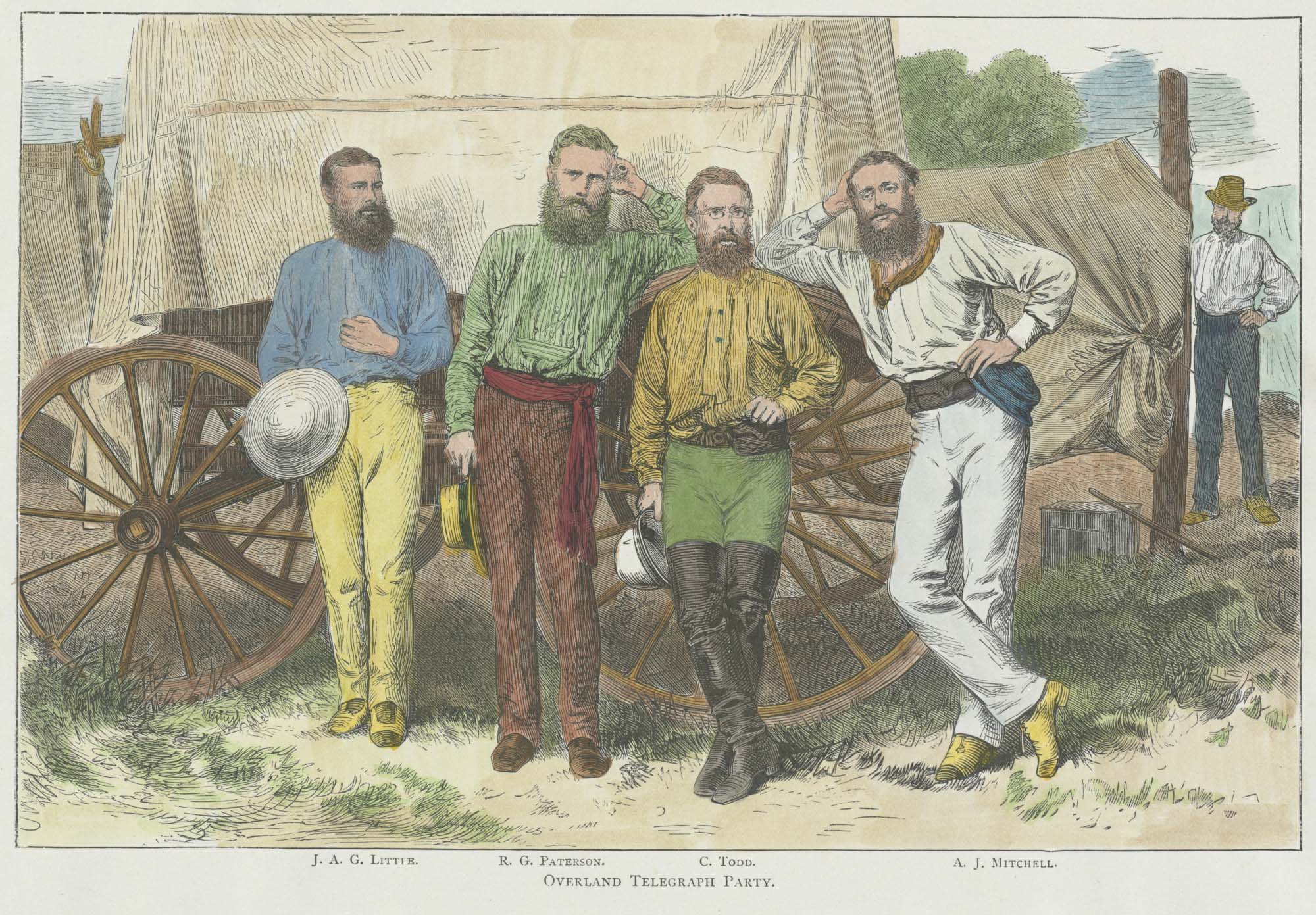 A group of Overland Telegraph line workers.