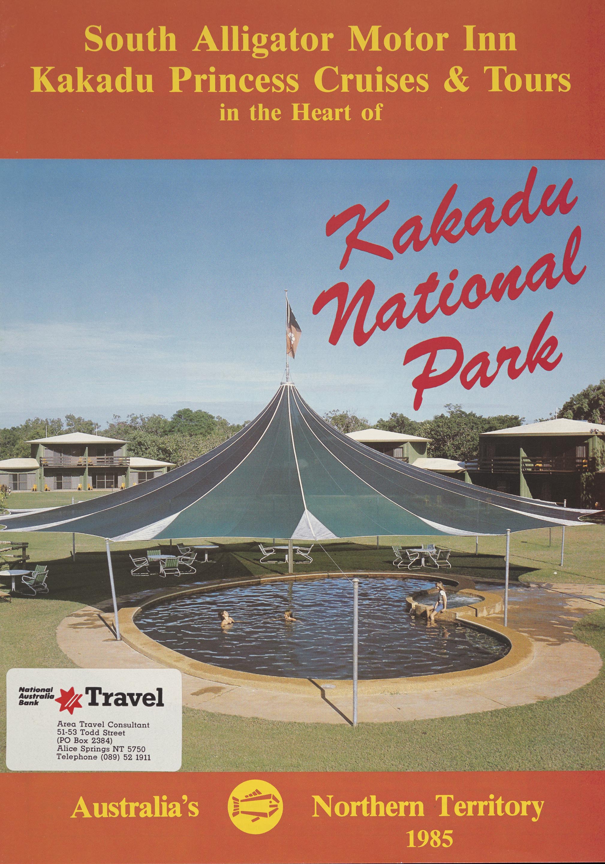 Brochure advertising Kakadu National Park, Northern Territory.