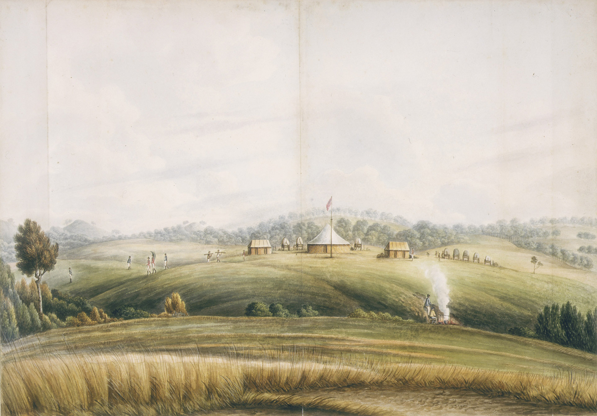 The Plains, Bathurst, by John Lewin, about 1815 