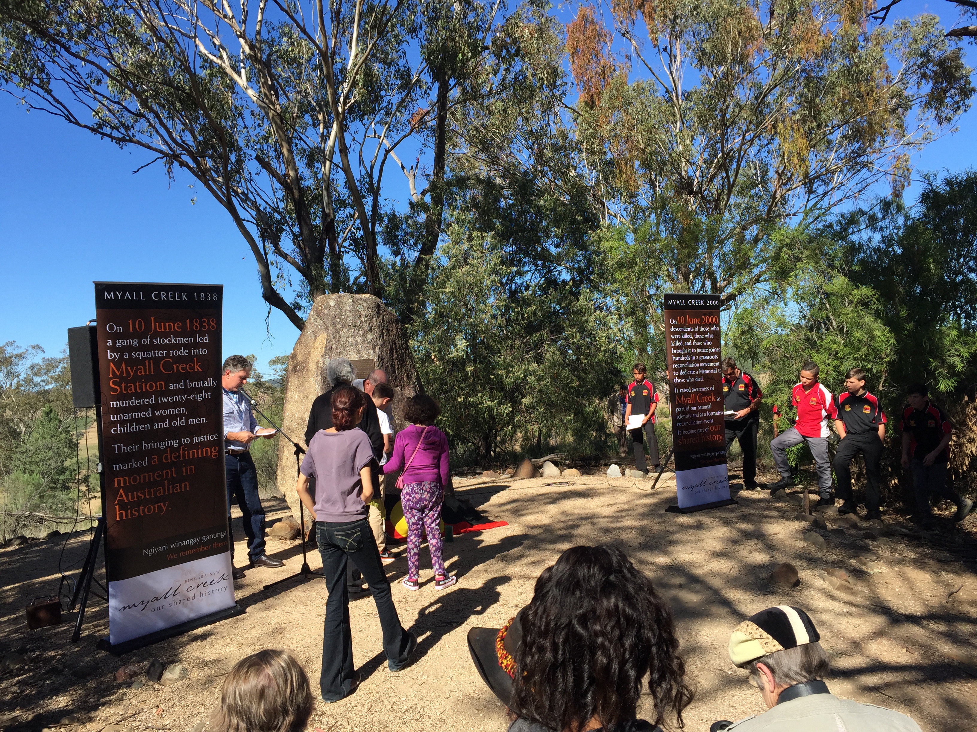 Myall Creek massacre memorial, June 2015.