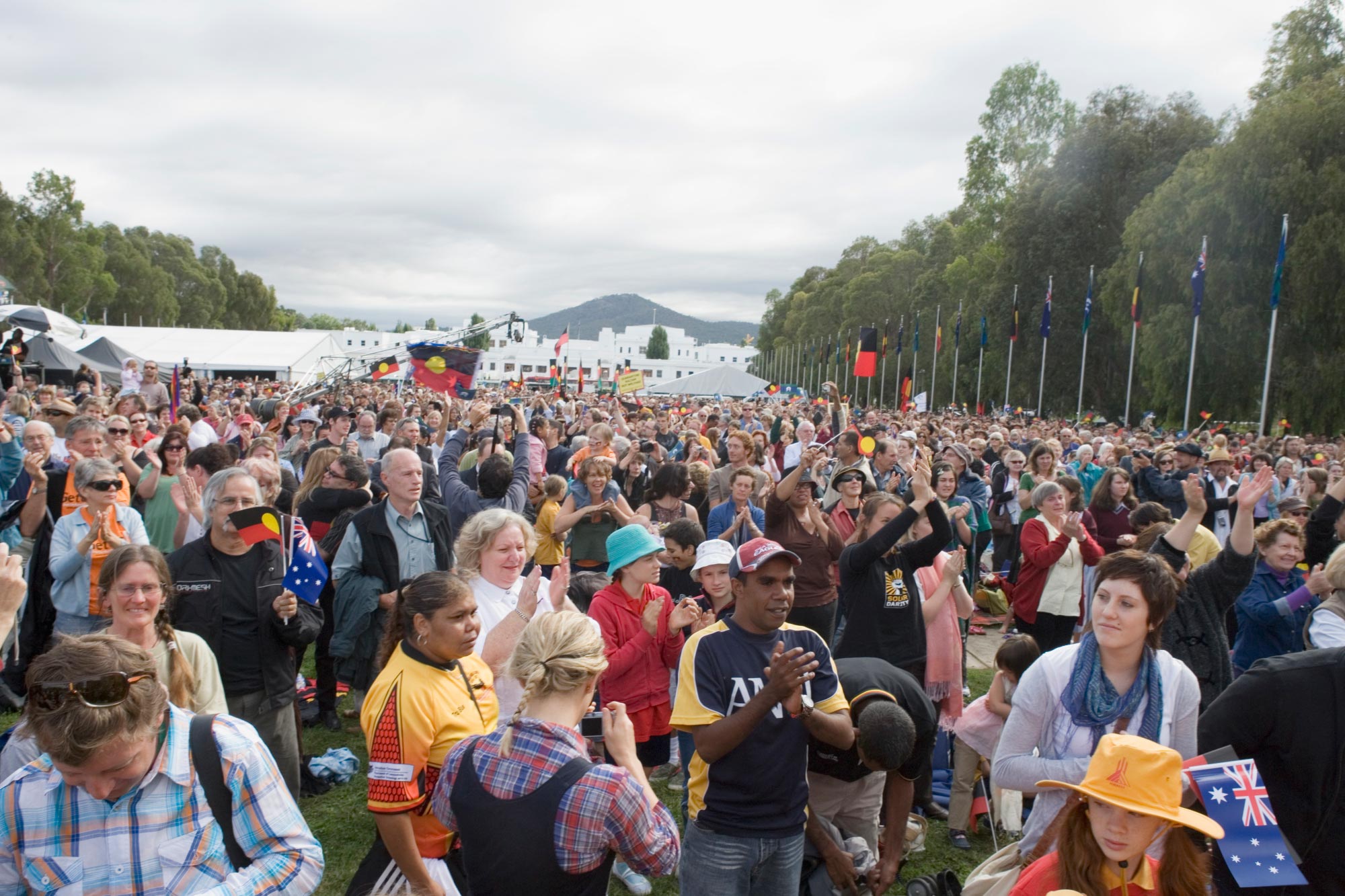  Apology by Federal Government to the Stolen Generations event, Parliament House grounds, Canberra.