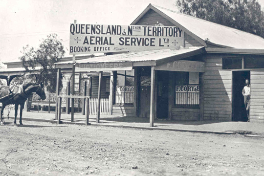 Qantas’s second office, Longreach, 1921.