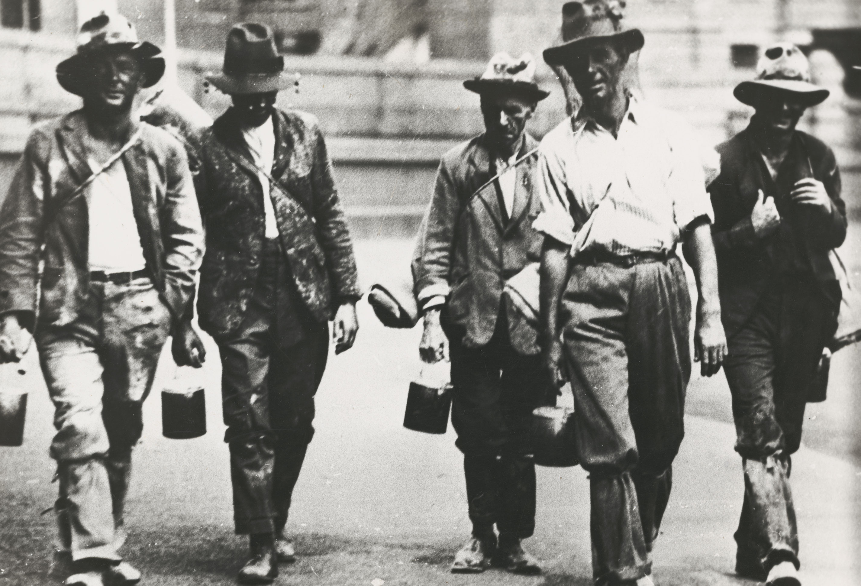 Men looking for work, 1930.