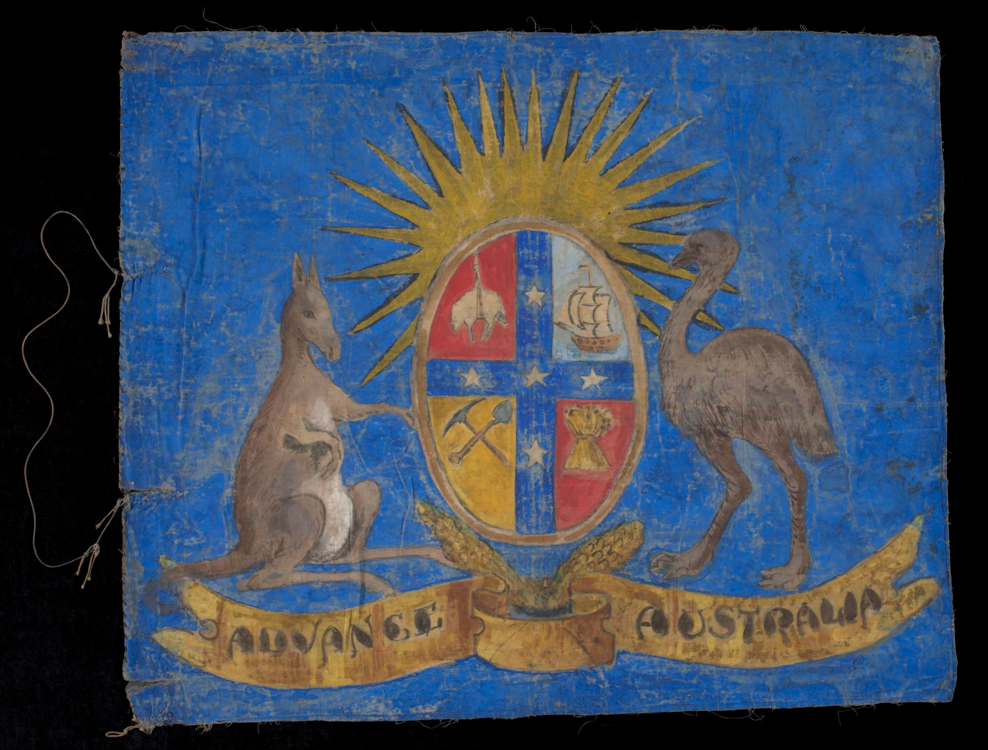 Pre-federation Australian flag from the Klondike goldfields, Canada.