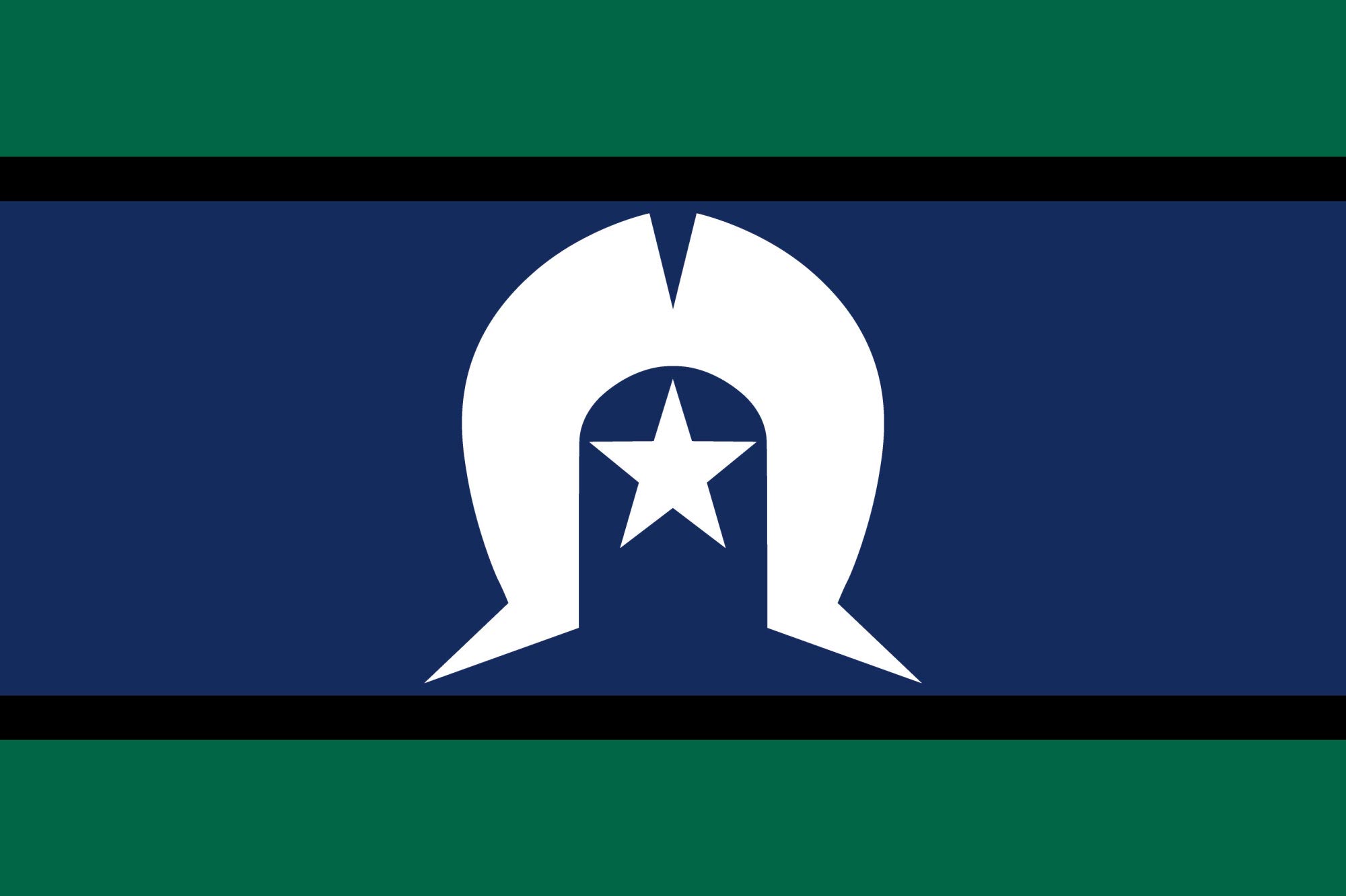 Torres Strait Islander flag.