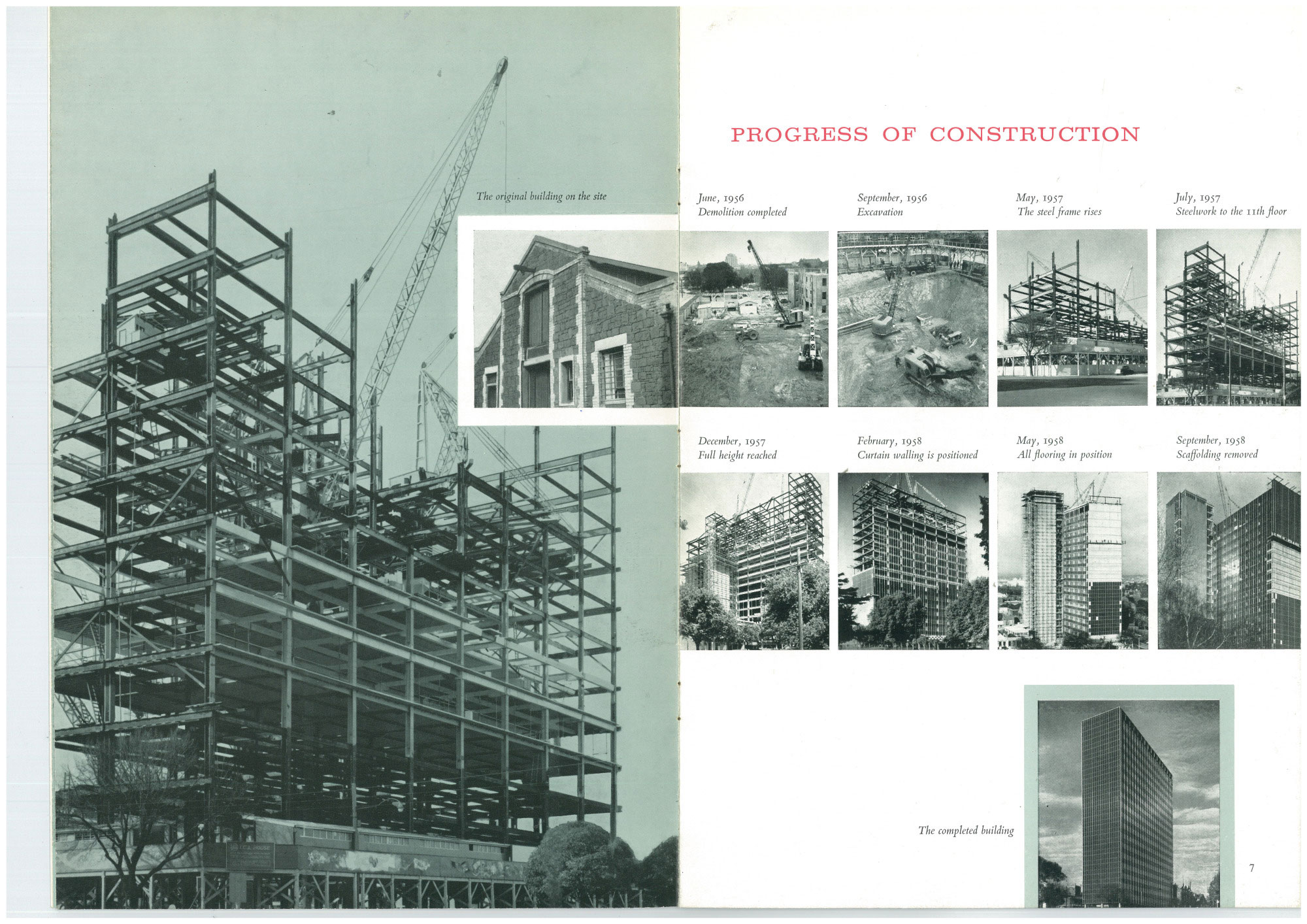 Progress of construction of ICI House.