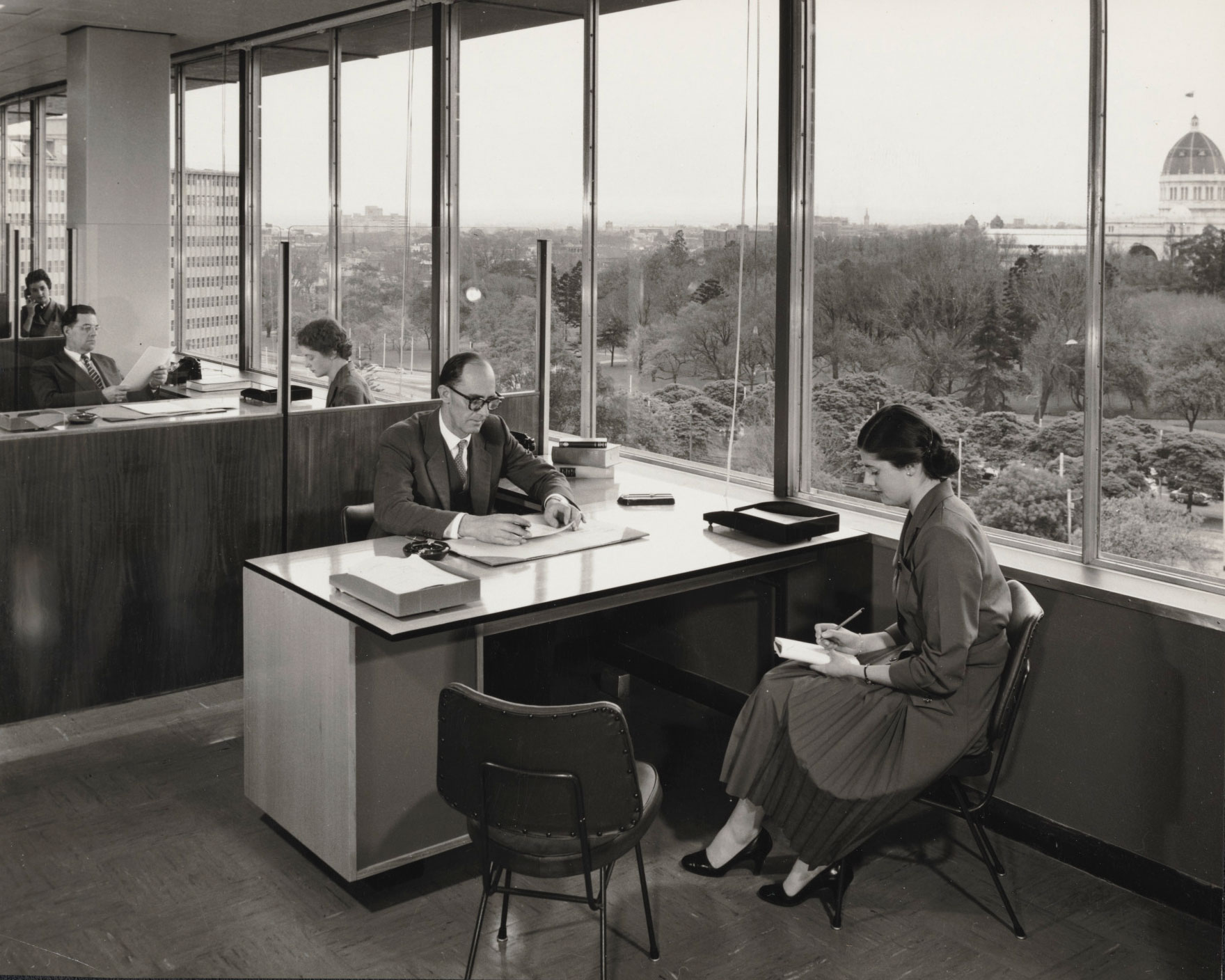 Office space, ICI House, East Melbourne, 1958.