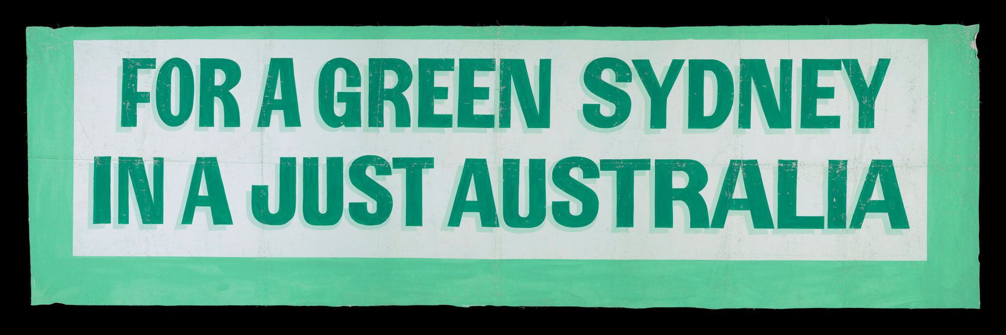 Communist Party of Australia banner produced at the time of the Kelly’s Bush green ban