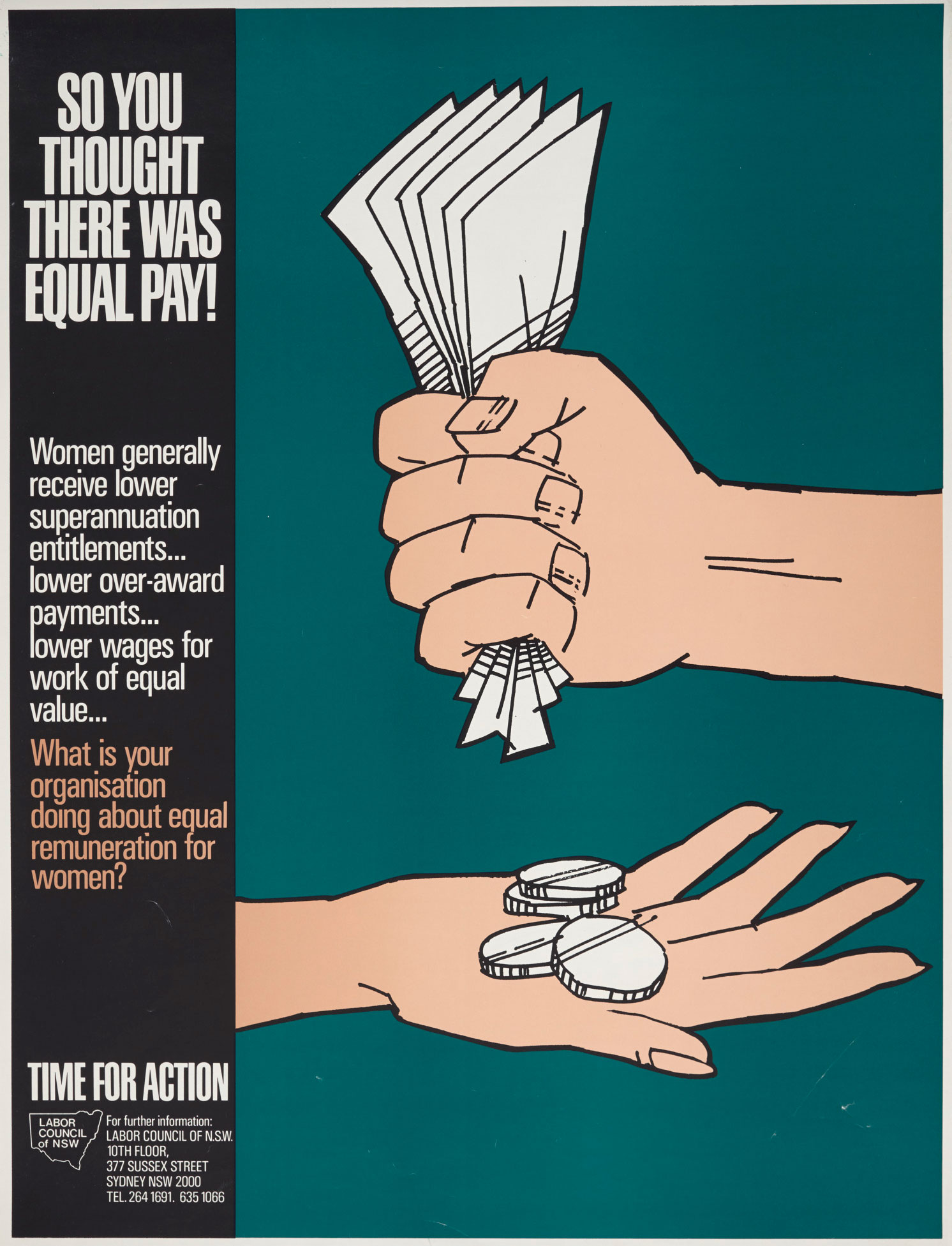 <p>‘So you thought there was equal pay?’ poster</p>
