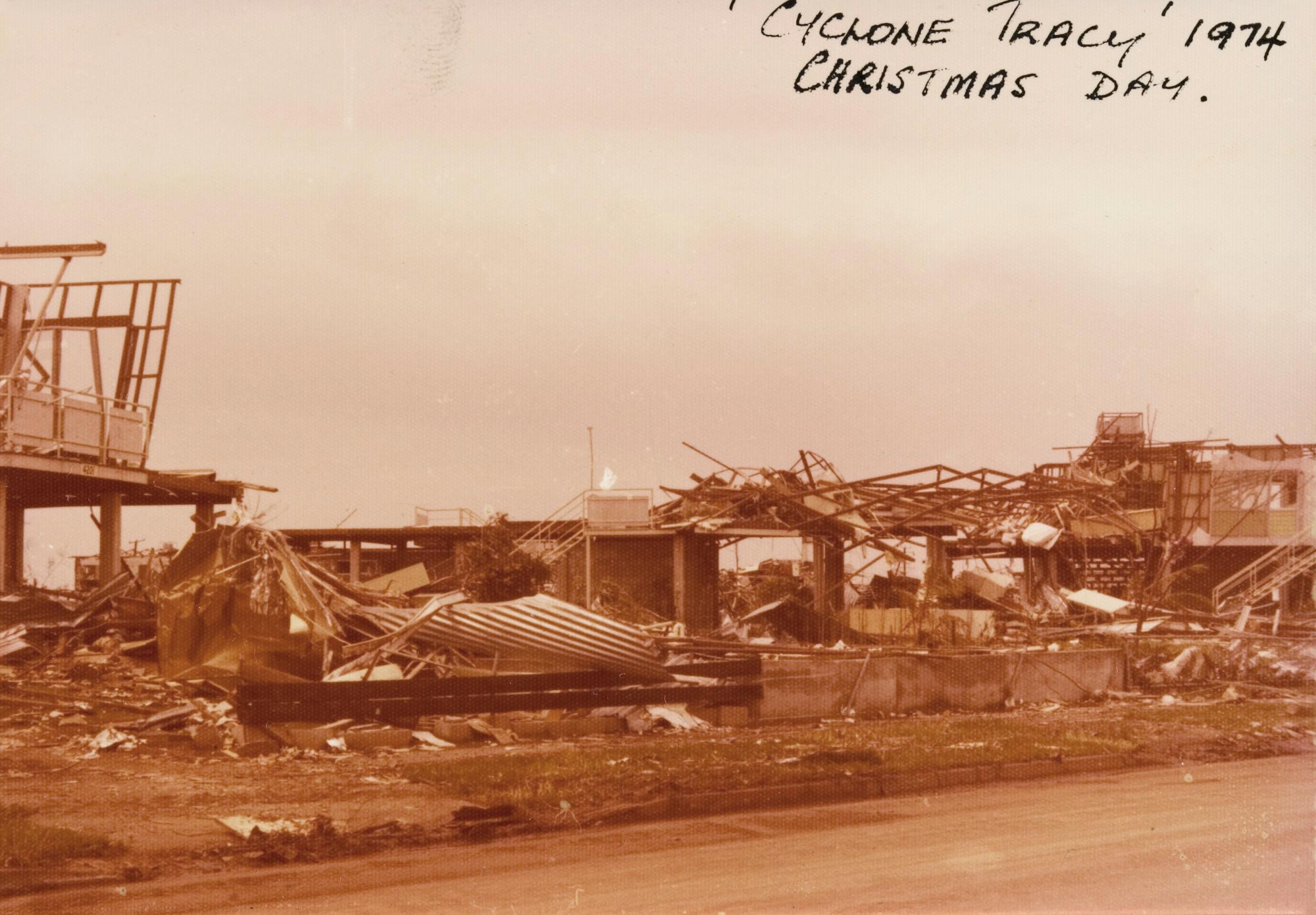 Remains of the Gwynne family home in Wagaman, Darwin, 1974.
