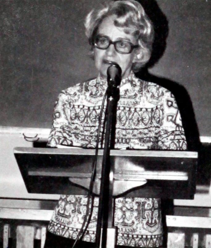 Judith Wright, Inaugural President of the Wildlife Preservation Society of Queensland, 1975.