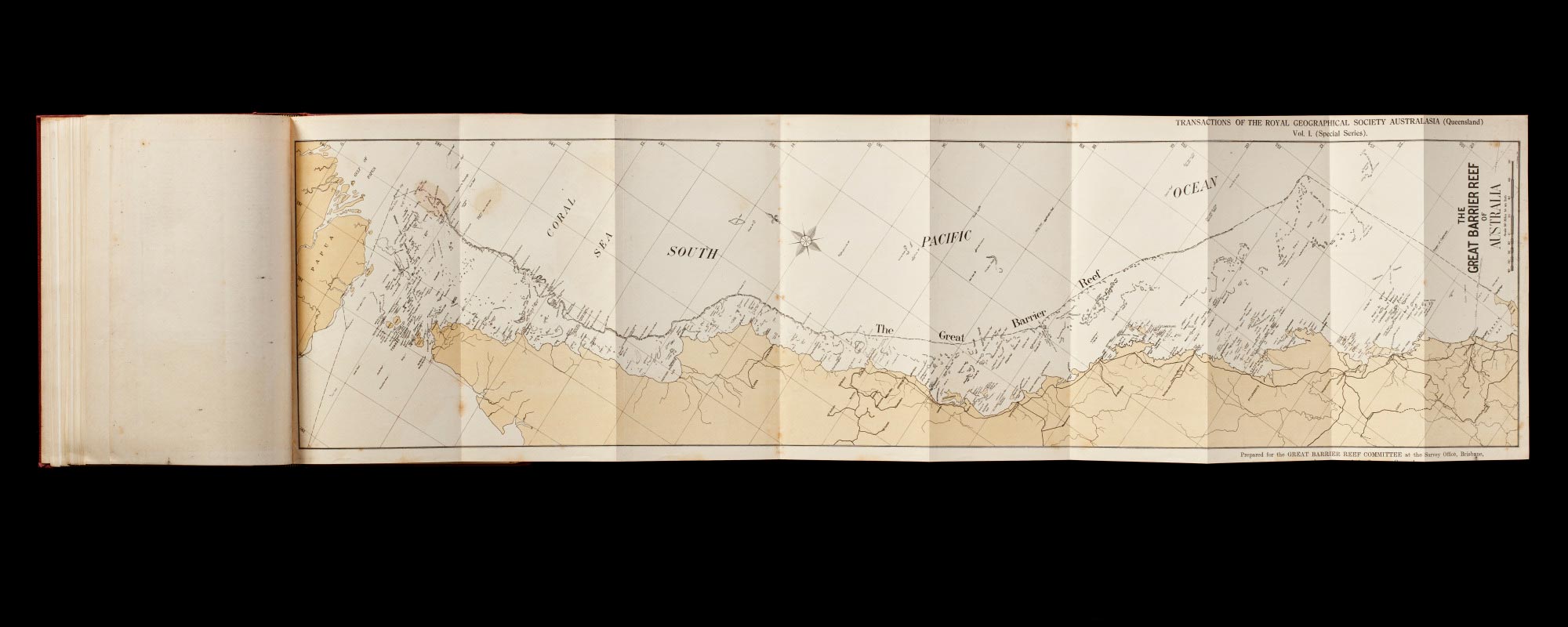Great Barrier Reef map, 1925.
