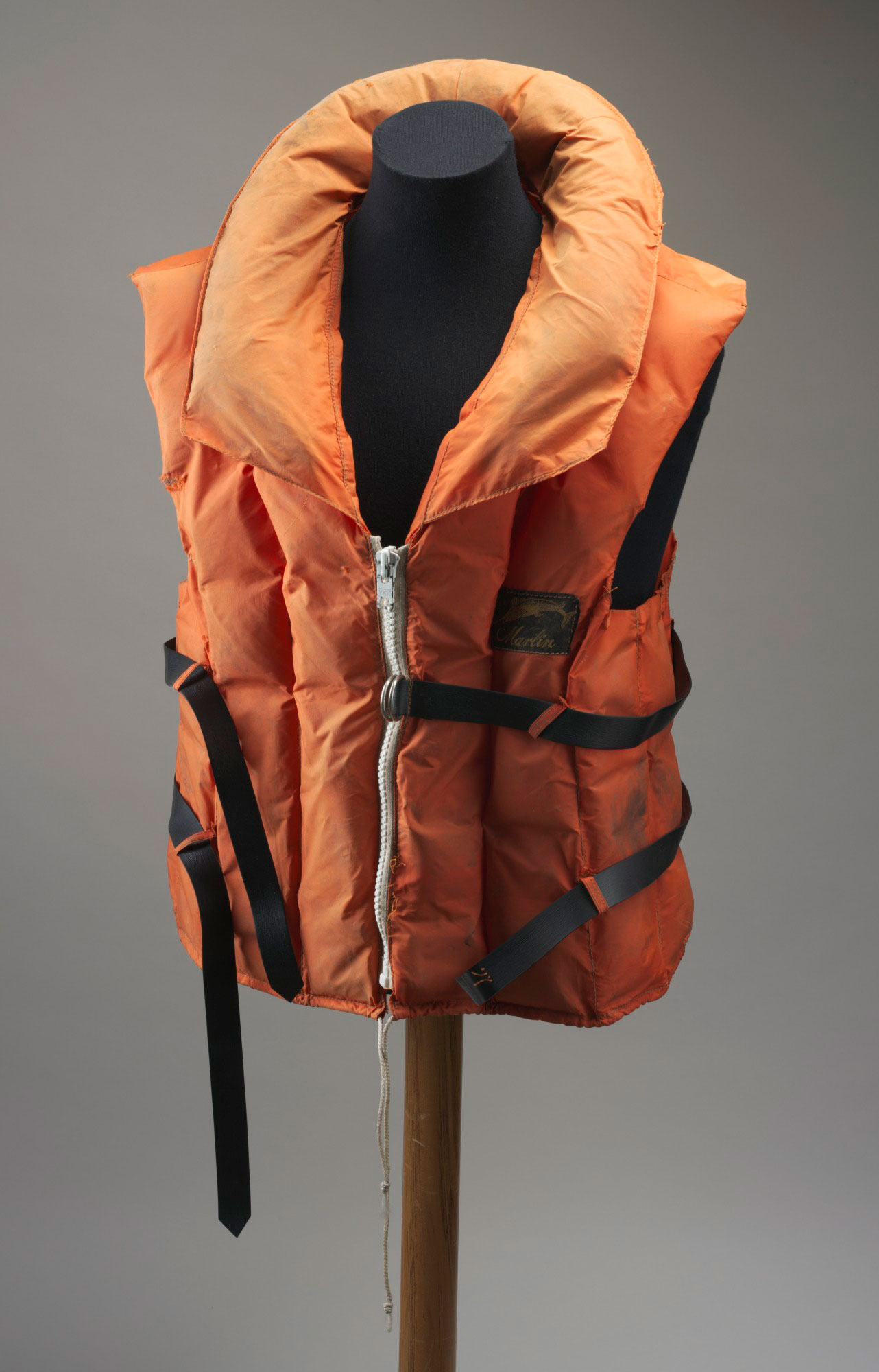 Bob Brown's life jacket, 1976—1981.