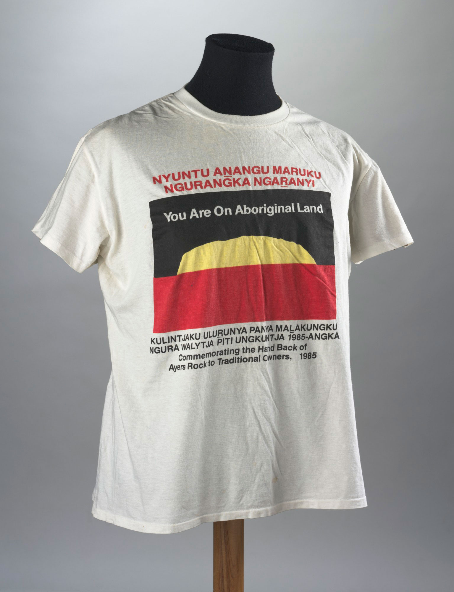 ‘You Are On Aboriginal Land’ t-shirt.