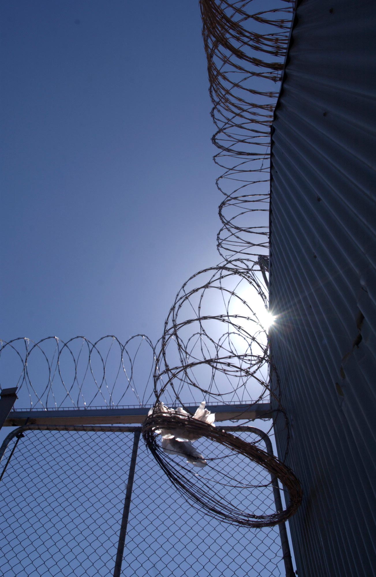 Gate into Mike Compound, Woomera Detention Centre.