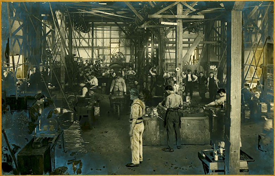 <p>Sunshine Harvester Factory interior, Sunshine, Victoria, about 1910</p>
