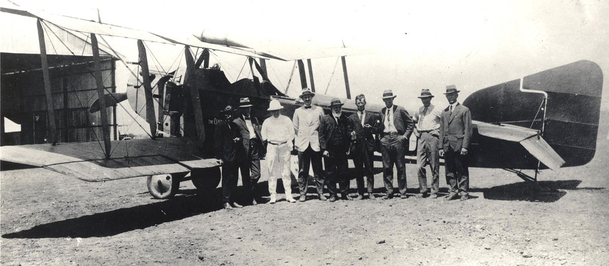 First scheduled Qantas service arrives at Longreach on 2 November 1922.