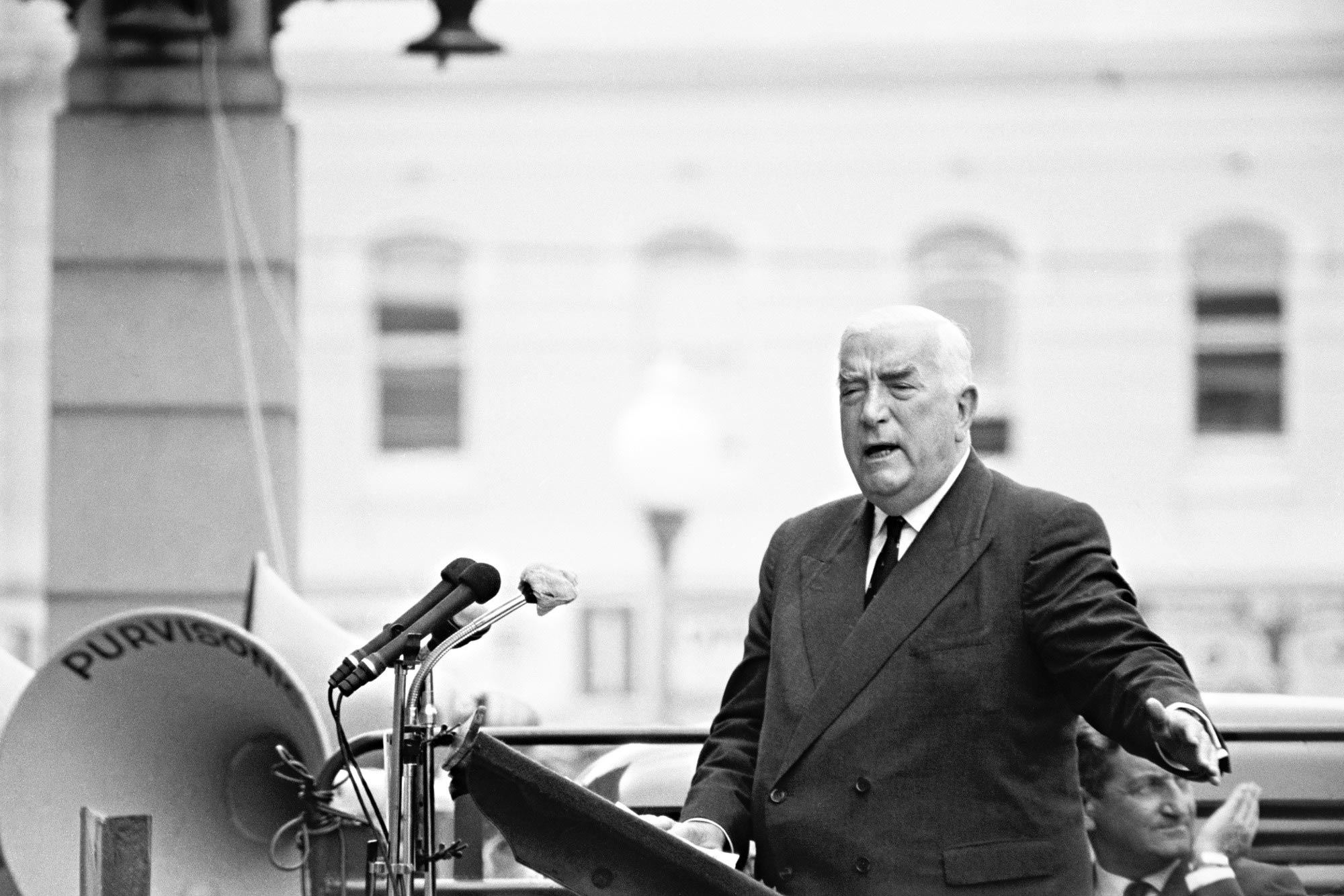 Sir Robert Menzies during the federal election campaign, Perth, 1963.