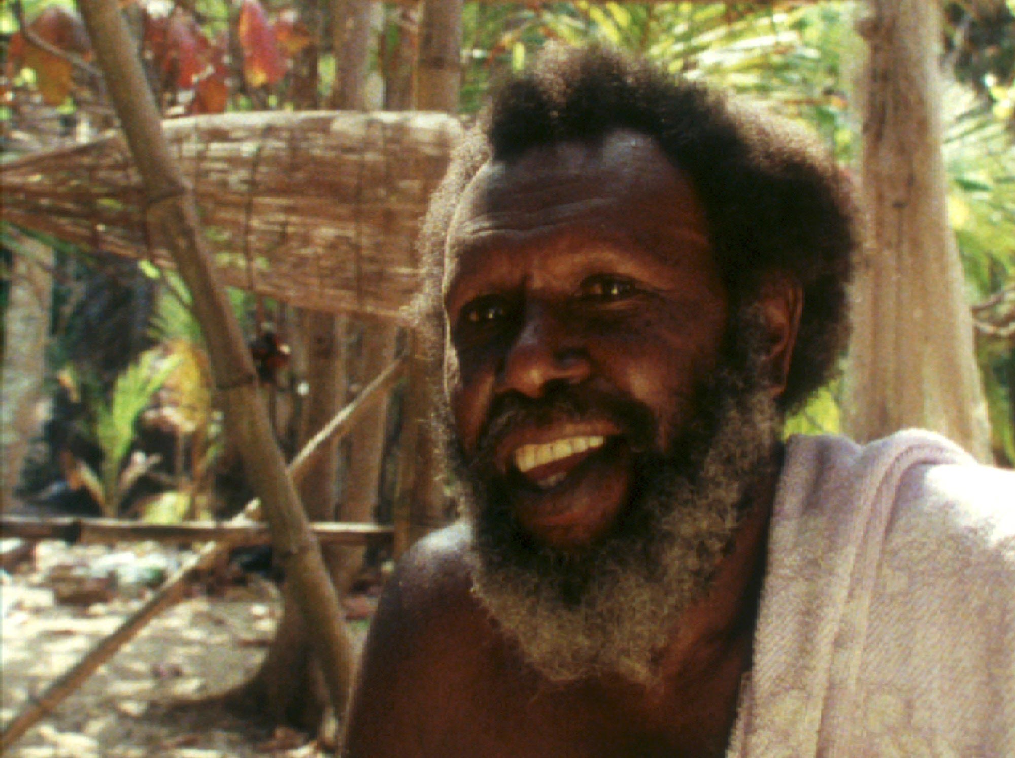 <p>Eddie Koiki Mabo on Mer (Murray Island), 1989</p>
