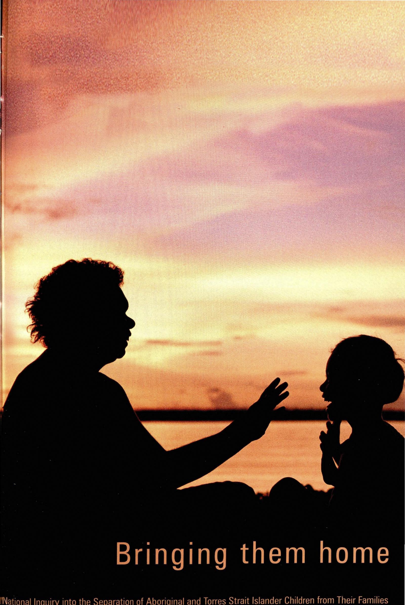 <p>Front cover of the 1997 Bringing Them Home report</p>