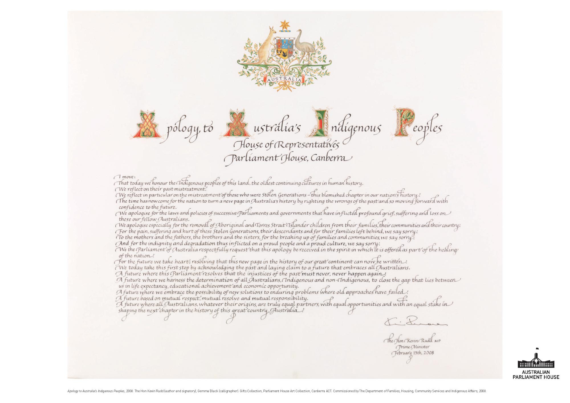 syre ost Sygeplejeskole Copy of the text of the national apology to the Stolen Generations, 2008 |  Australia's Defining Moments Digital Classroom | National Museum of  Australia