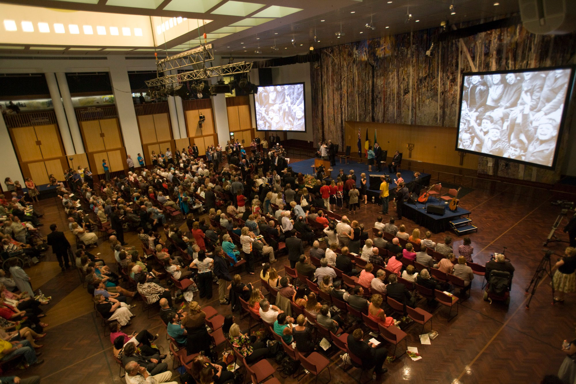 National Apology to the Forgotten Australians and Former Child Migrants, Great Hall at Australian Parliament House.