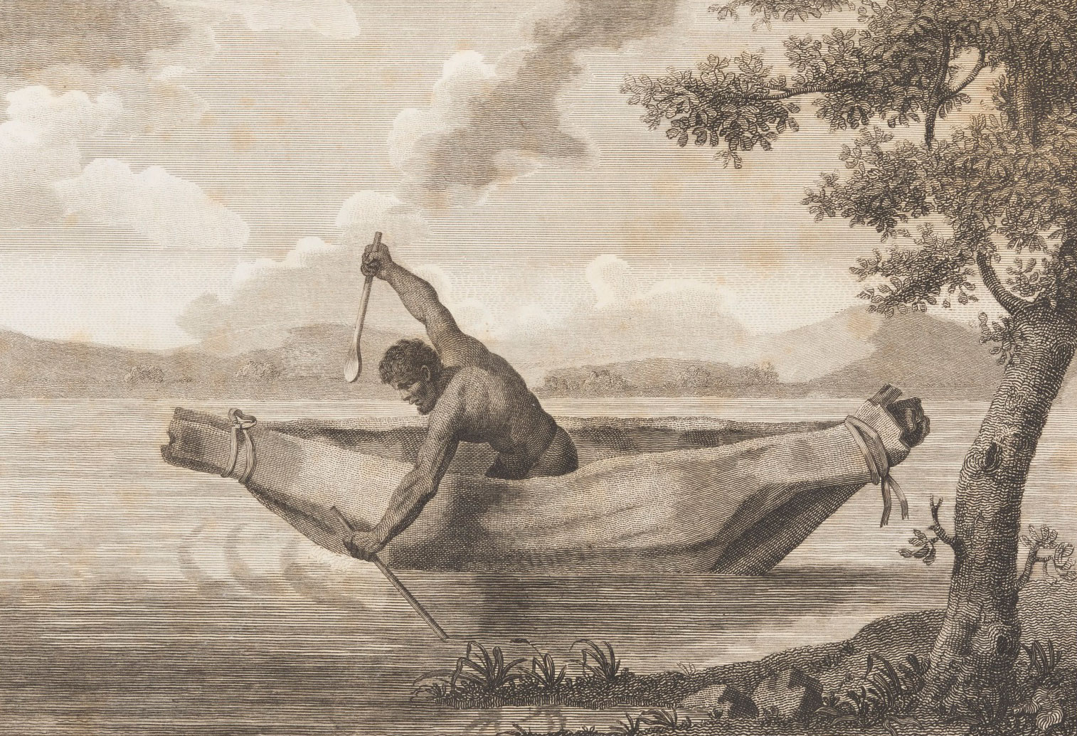 <p>An engraving believed to be the only known depiction of Pemulwuy</p>
