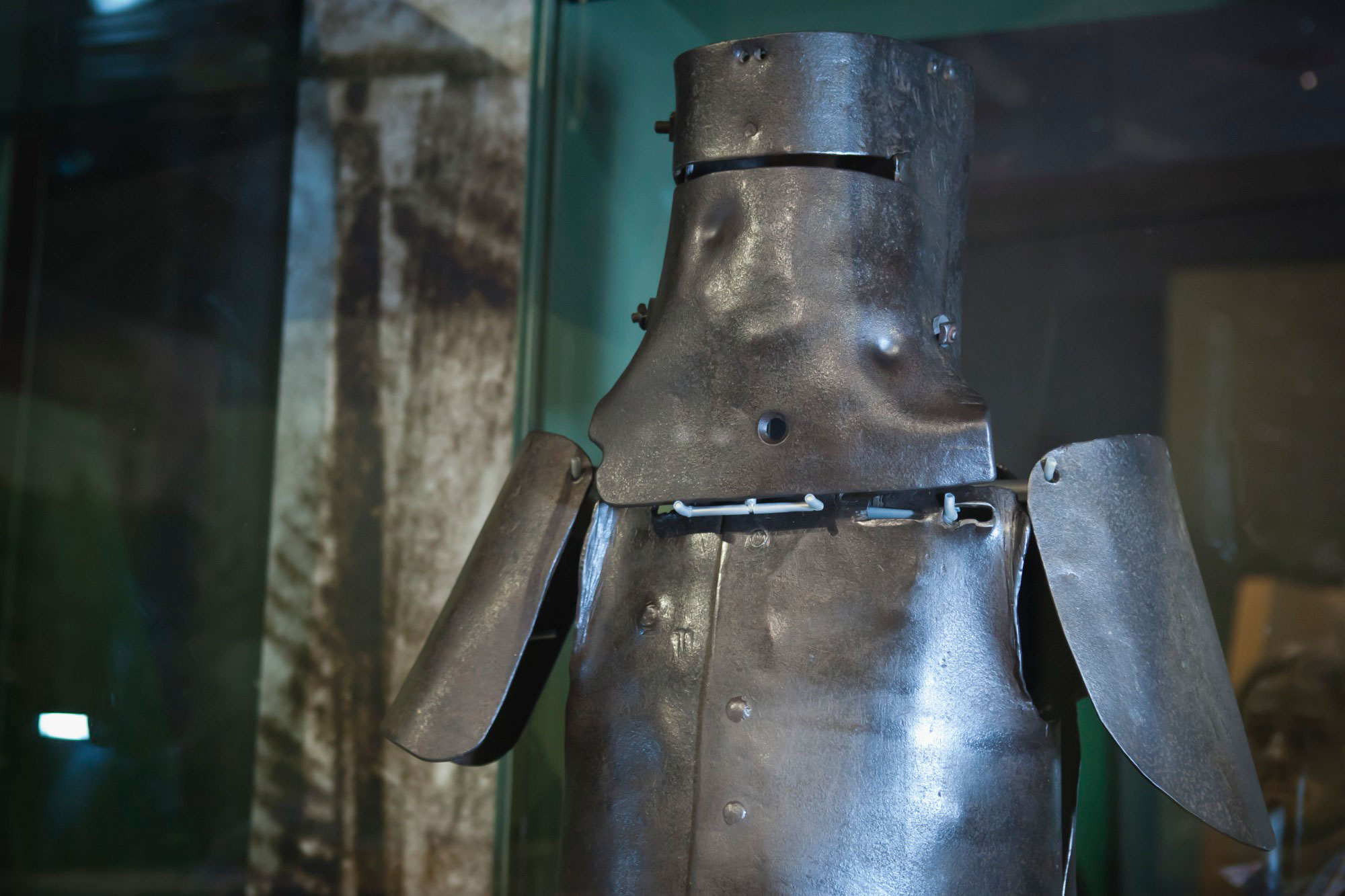 <p>Suit of armour worn by Ned Kelly</p>
