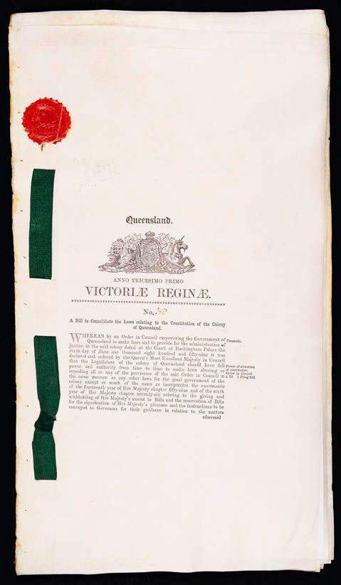 Constitution Act 1867 (Queensland).
