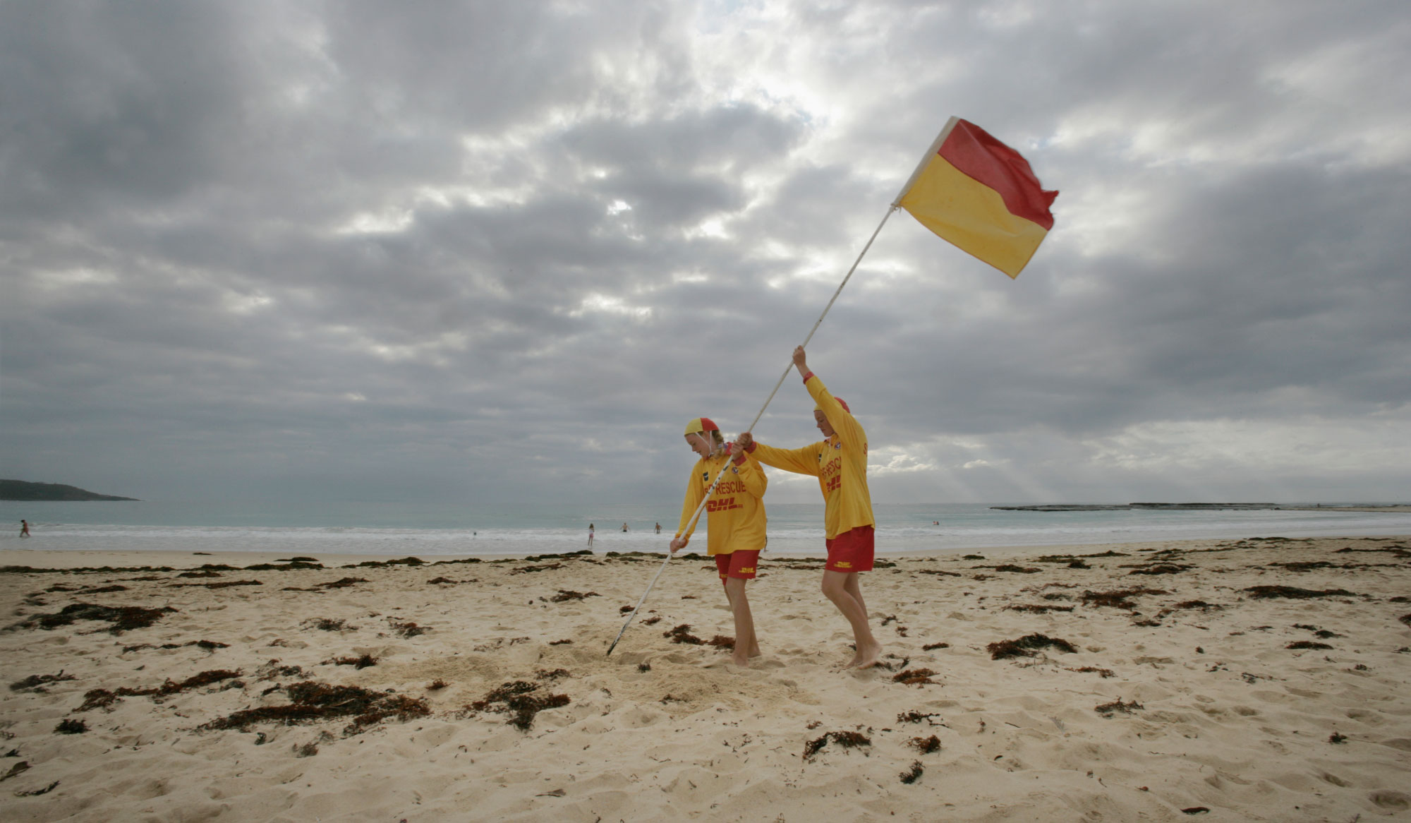 <p>Surf lifesavers, Mollymook, New South Wales, 2006</p>
