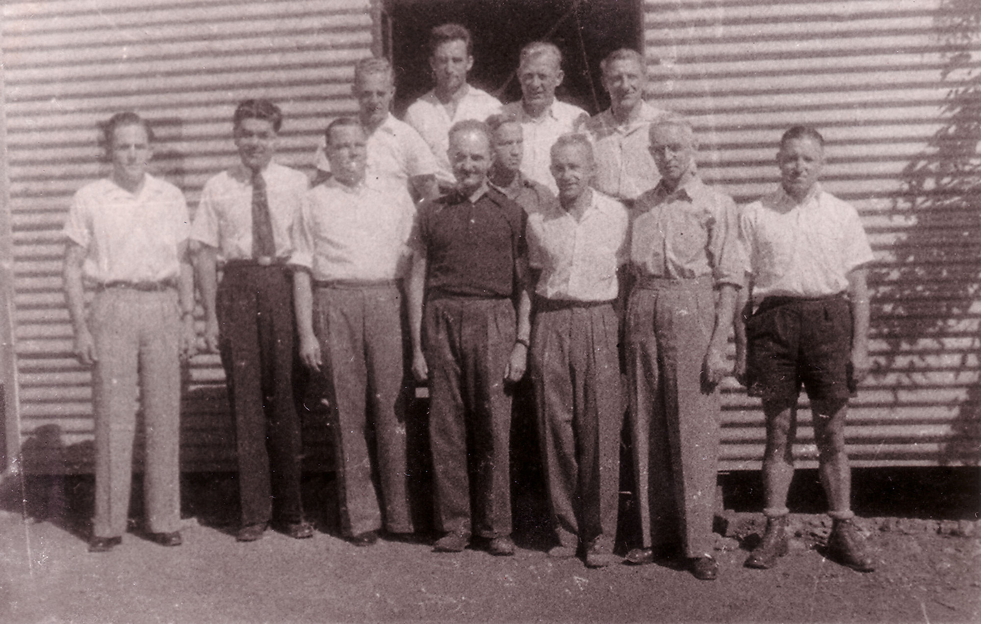 German internees including some ‘Dunera Boys’ at Tatura Camp, Victoria.