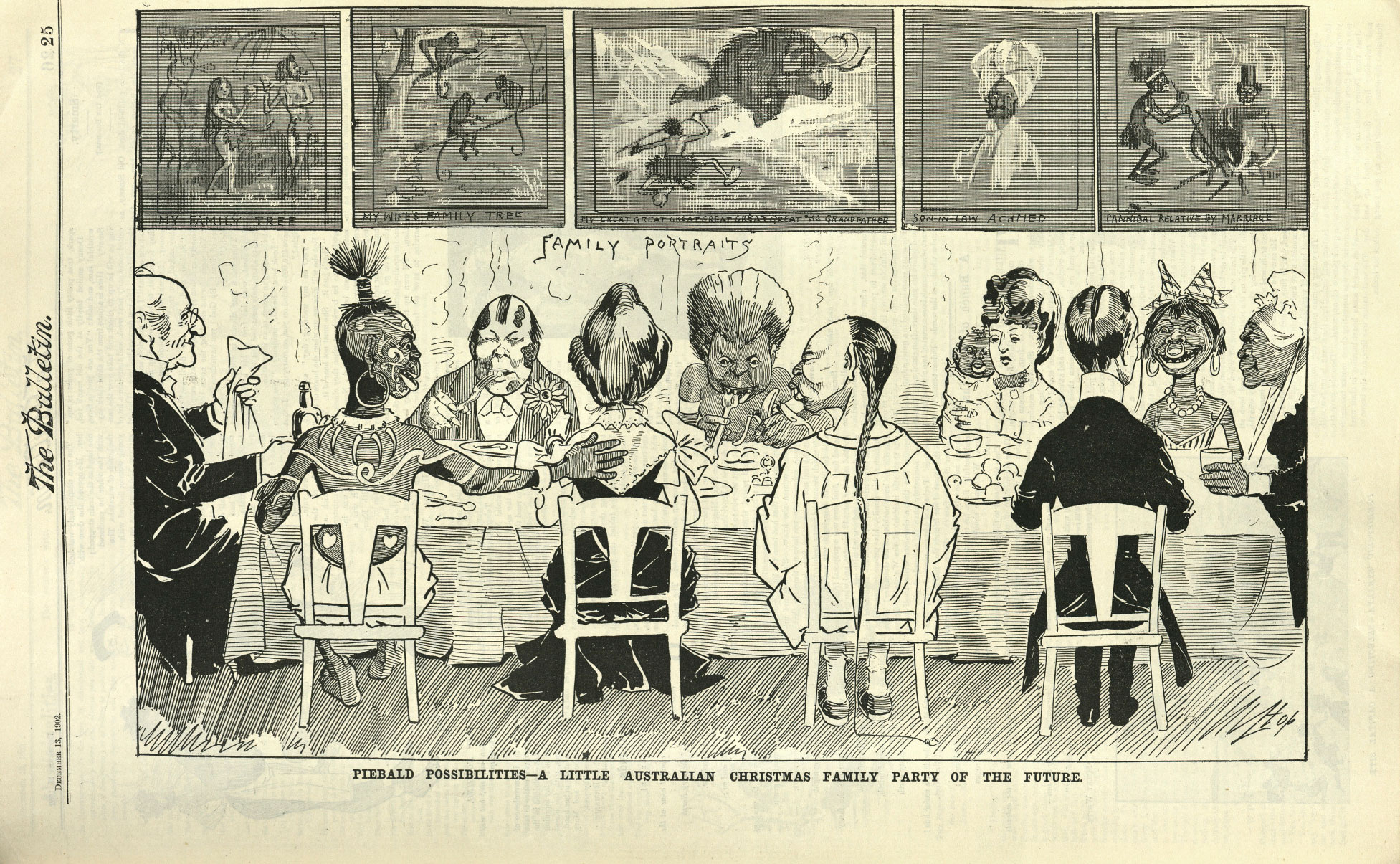 ‘Piebald possibilities — A little Australian Christmas party of the future’, the Bulletin, 13 December 1902