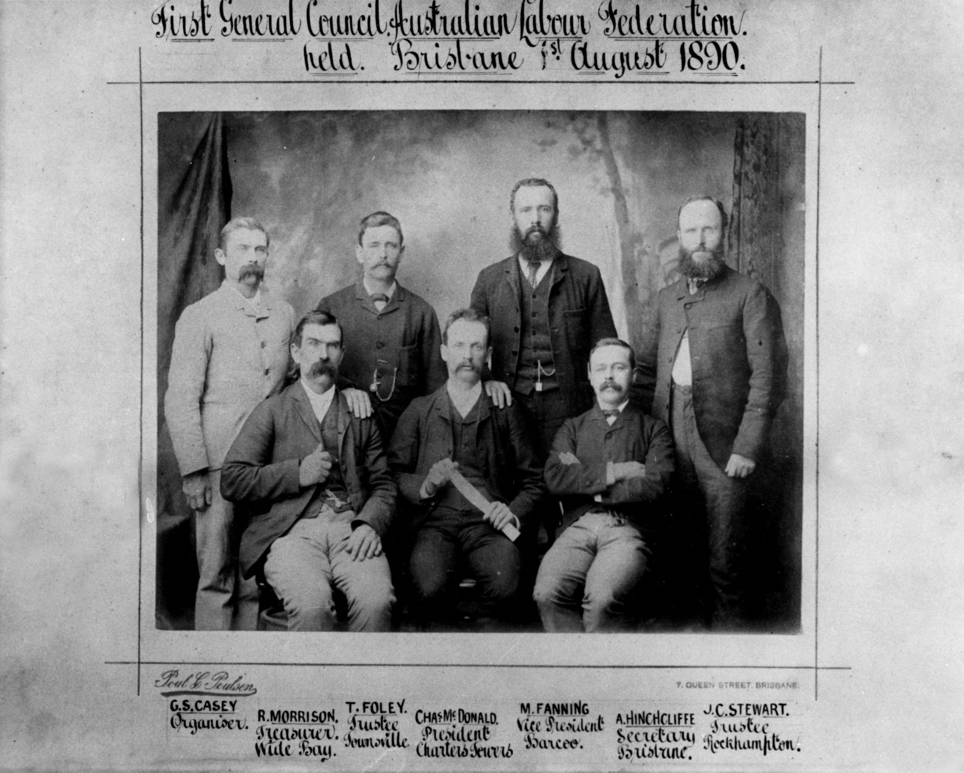 <p>First meeting of the Australian Labor Federation, Queensland, 1890</p>
