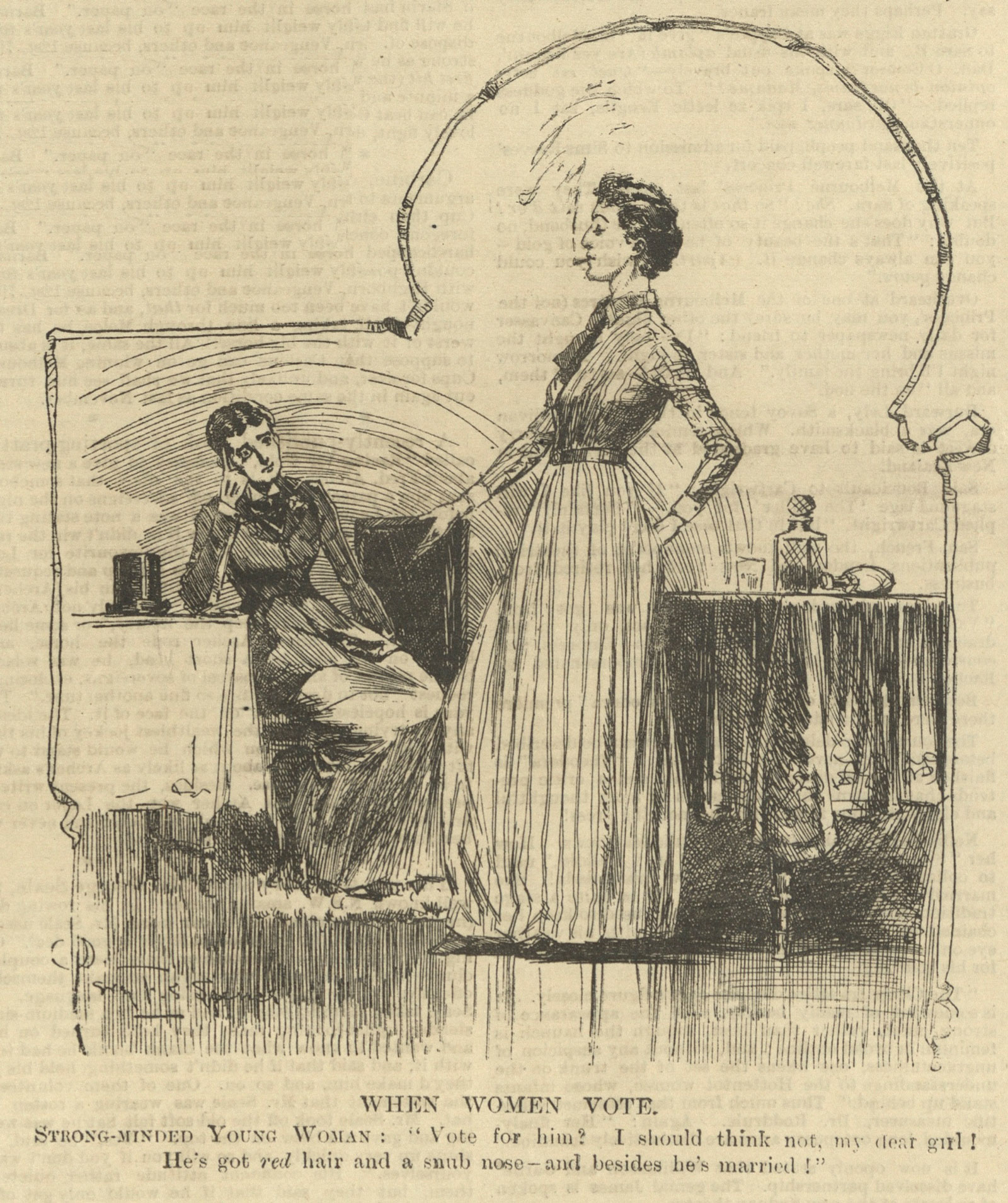 ‘When women vote’, The Bulletin, 4 July 1891