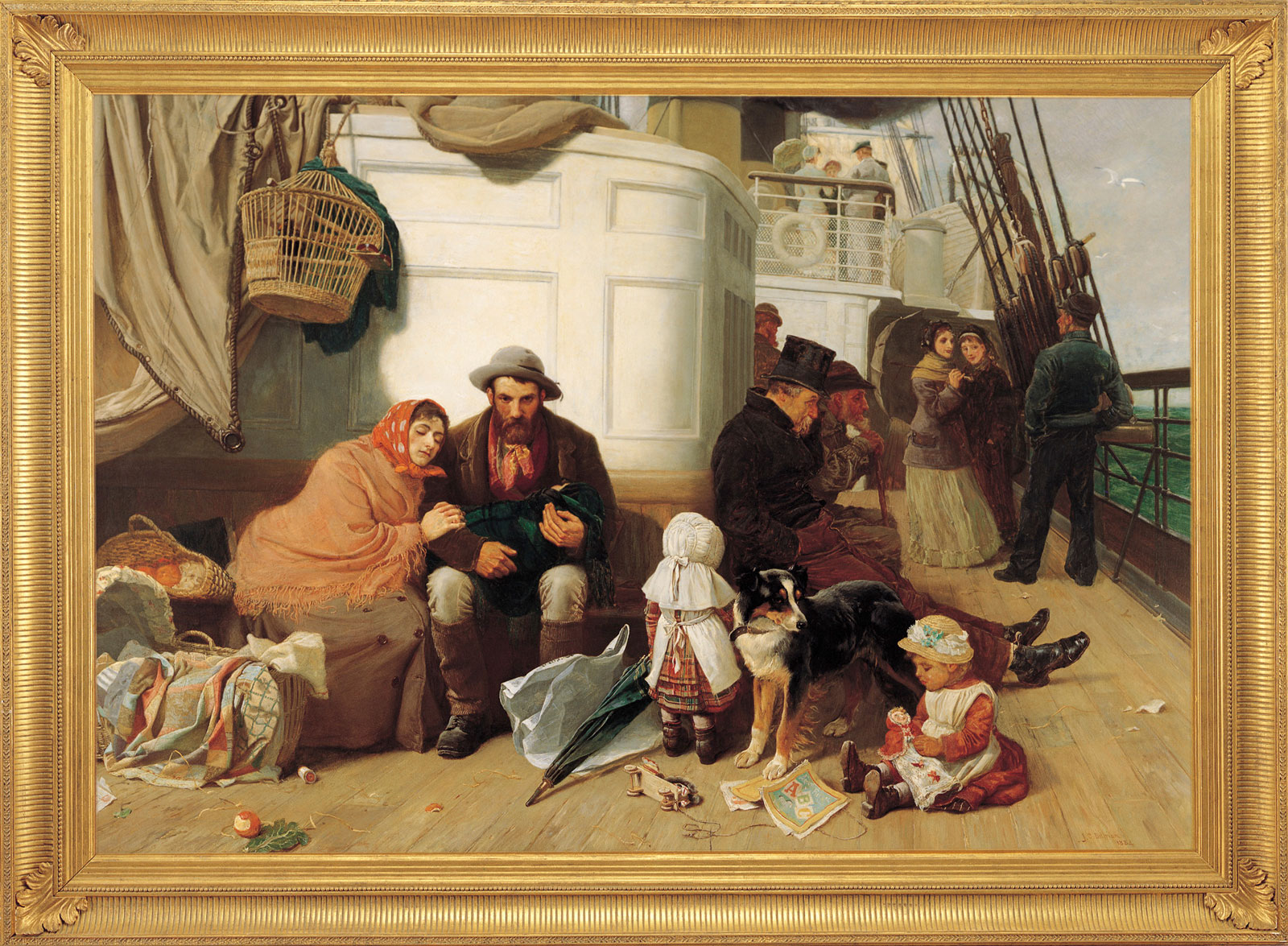 The Immigrants’ Ship by John Charles Dollman, 1884