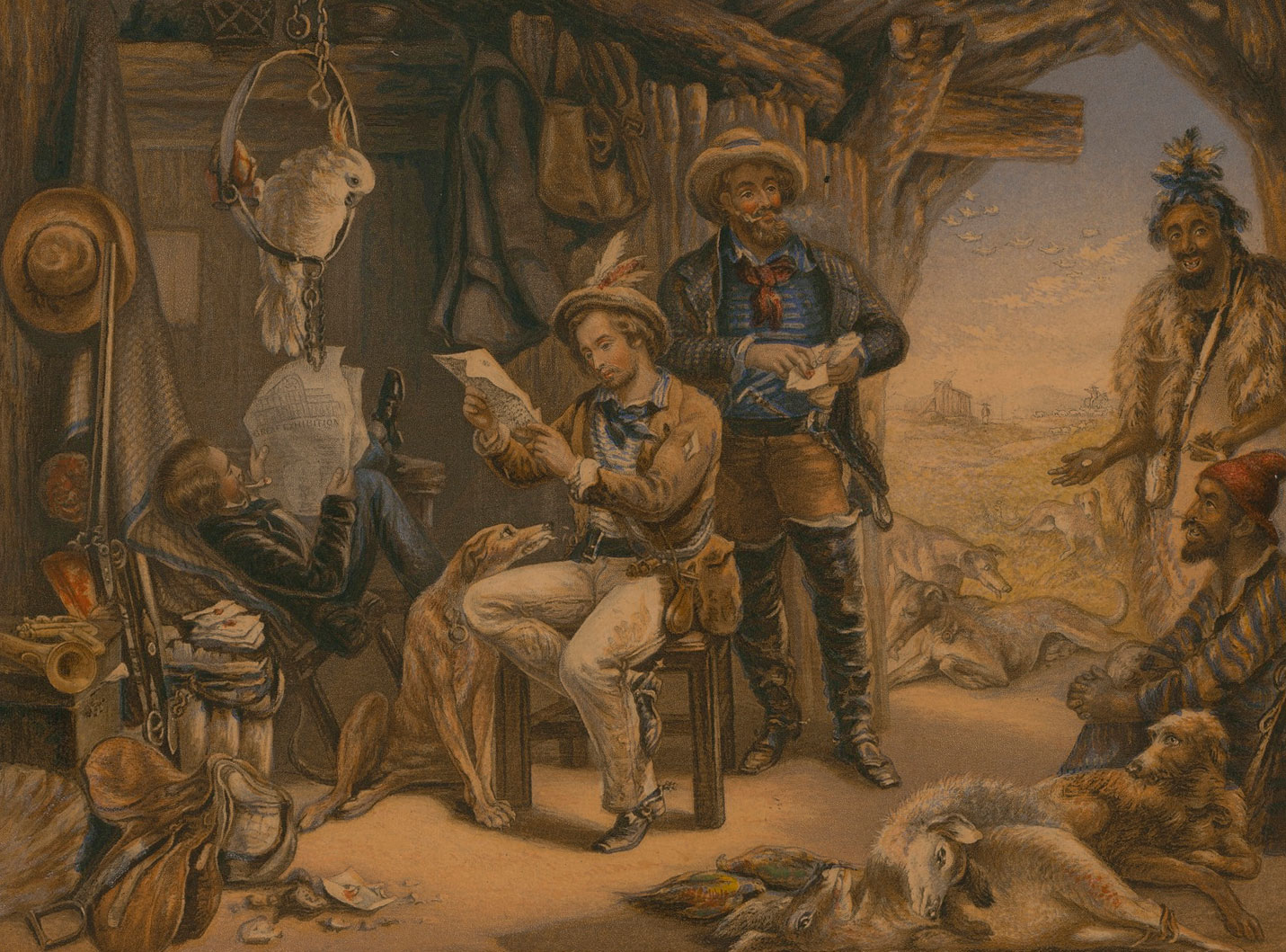 News from Home by George Baxter, 1854