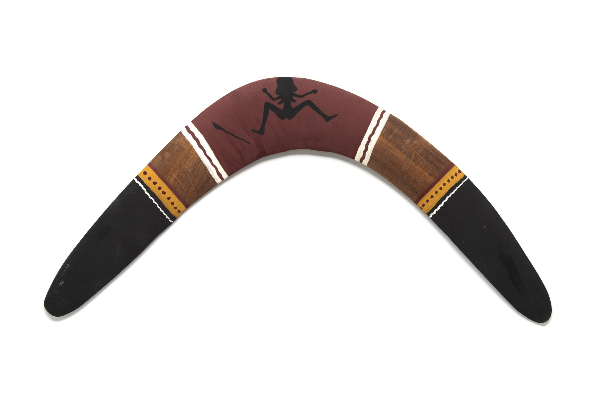Wooden boomerang.