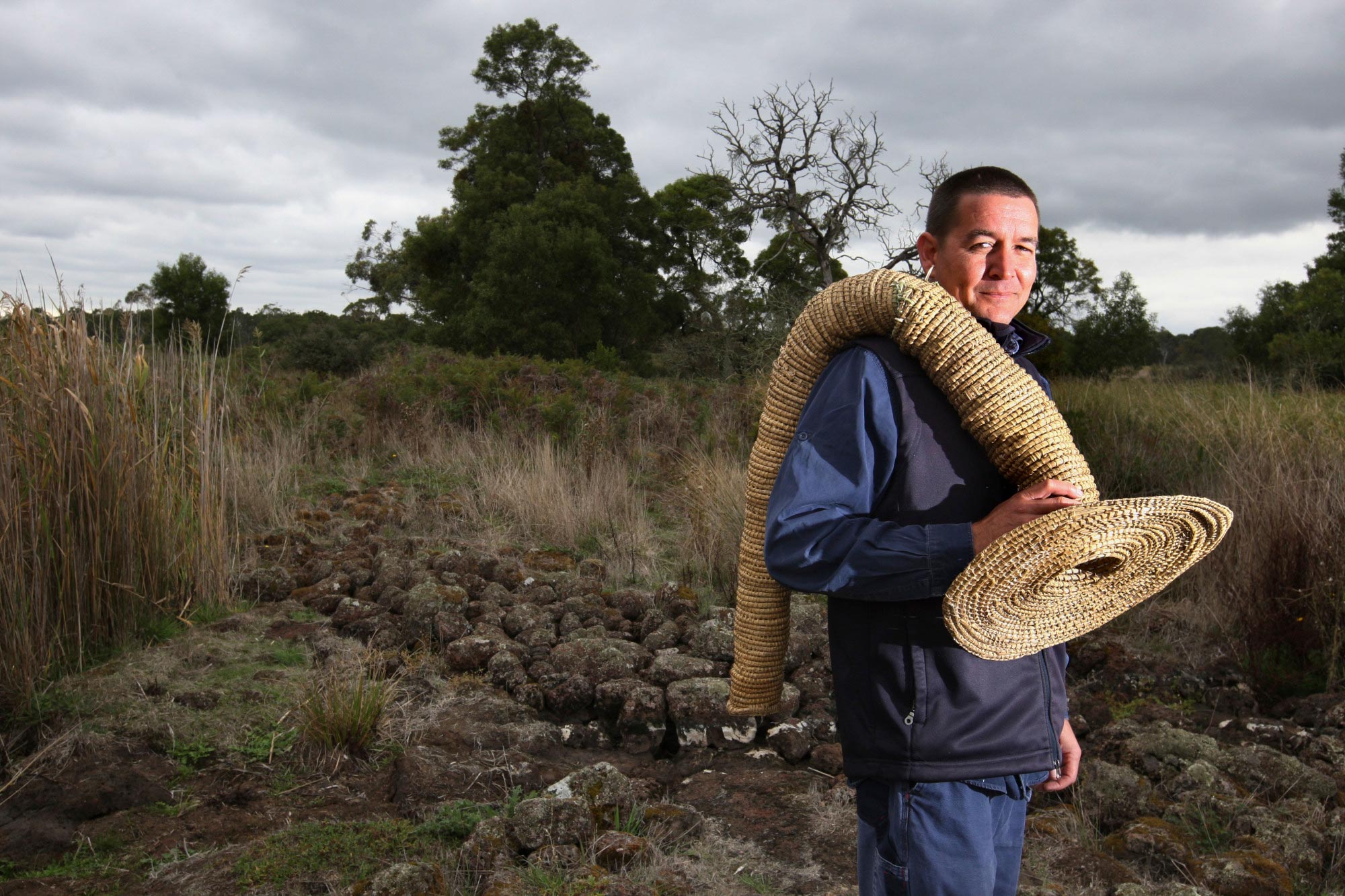 The local Aboriginal people still make carefully shaped baskets from reeds