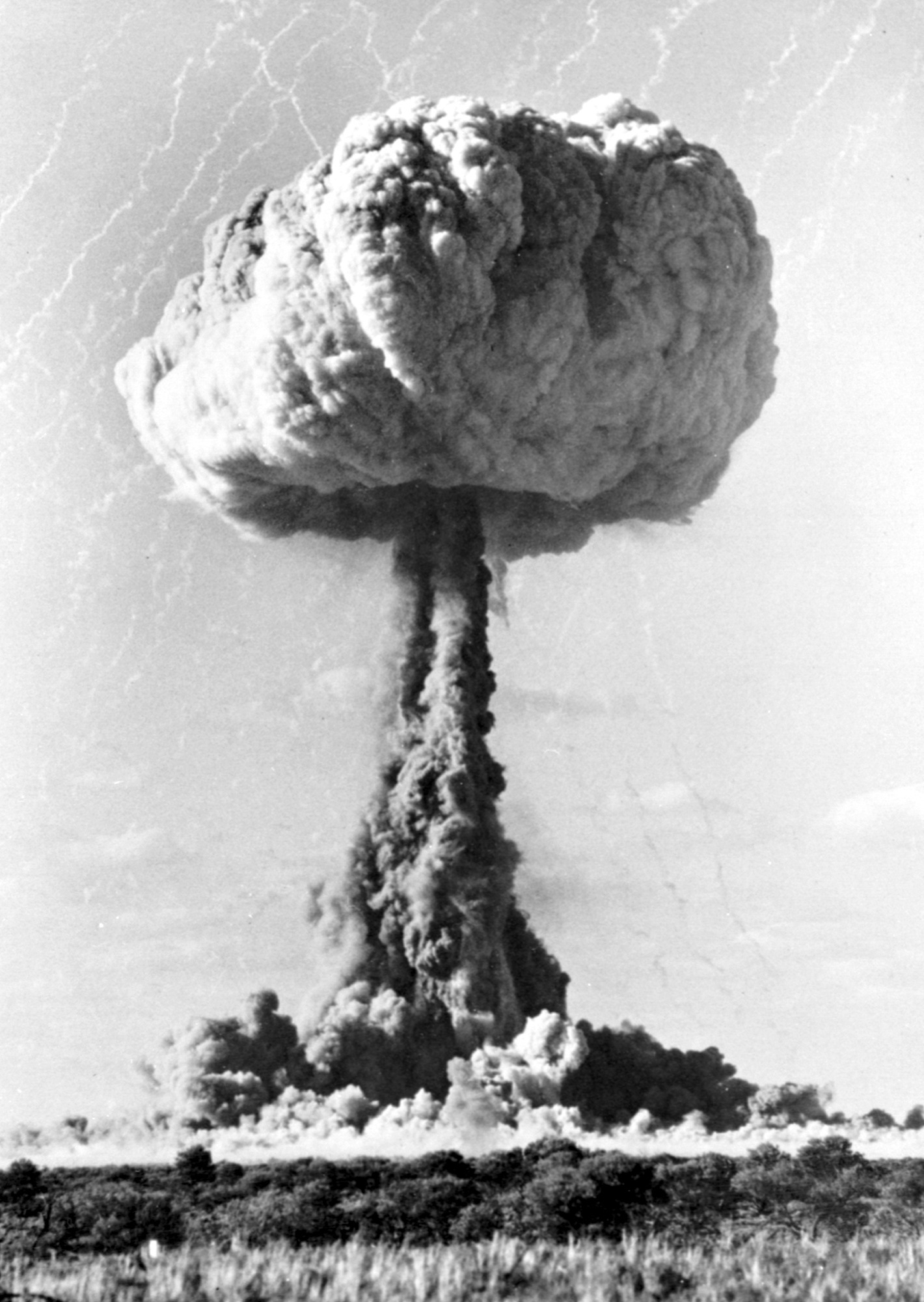 Atomic blast during Operation Buffalo nuclear tests, Maralinga, South Australia