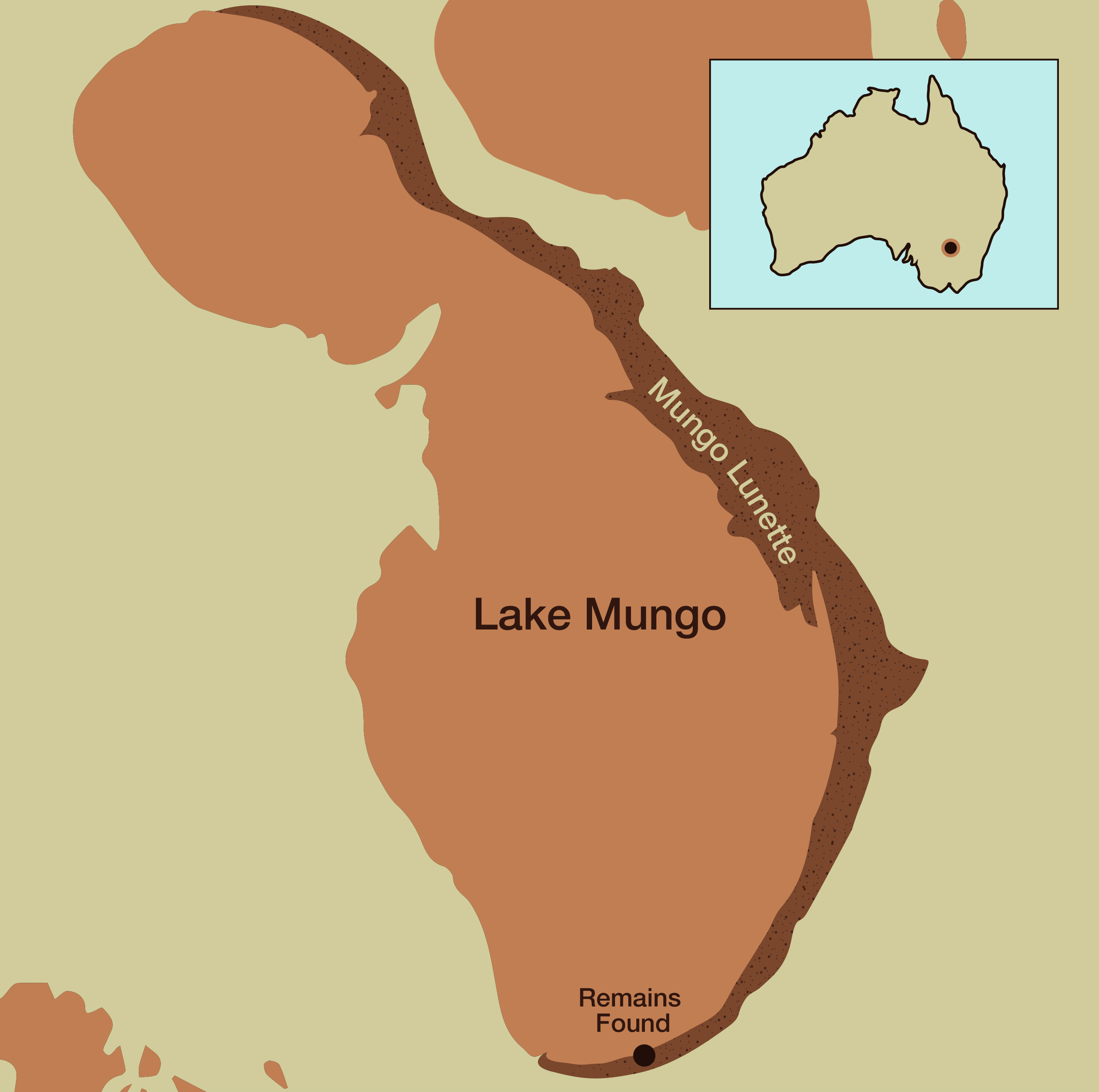 Map Of Lake Mungo Australia S Defining Moments Digital Classroom   Yr7 AncientAustralia 1 