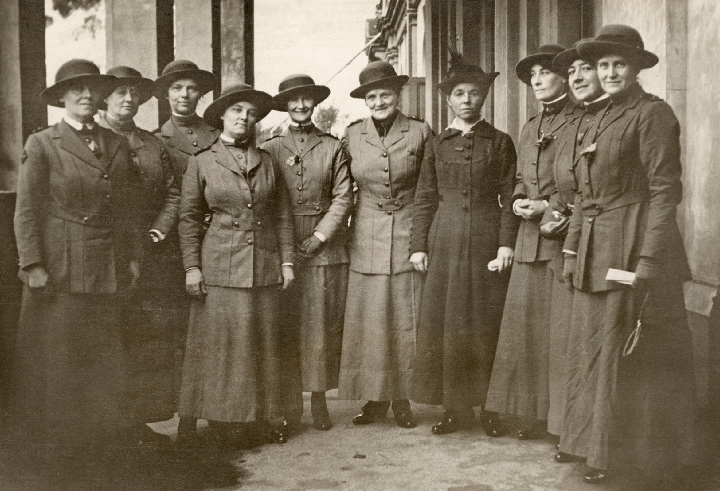 A group of Australian Army nurses about to leave for Salonica, Greece, 14 June 1917