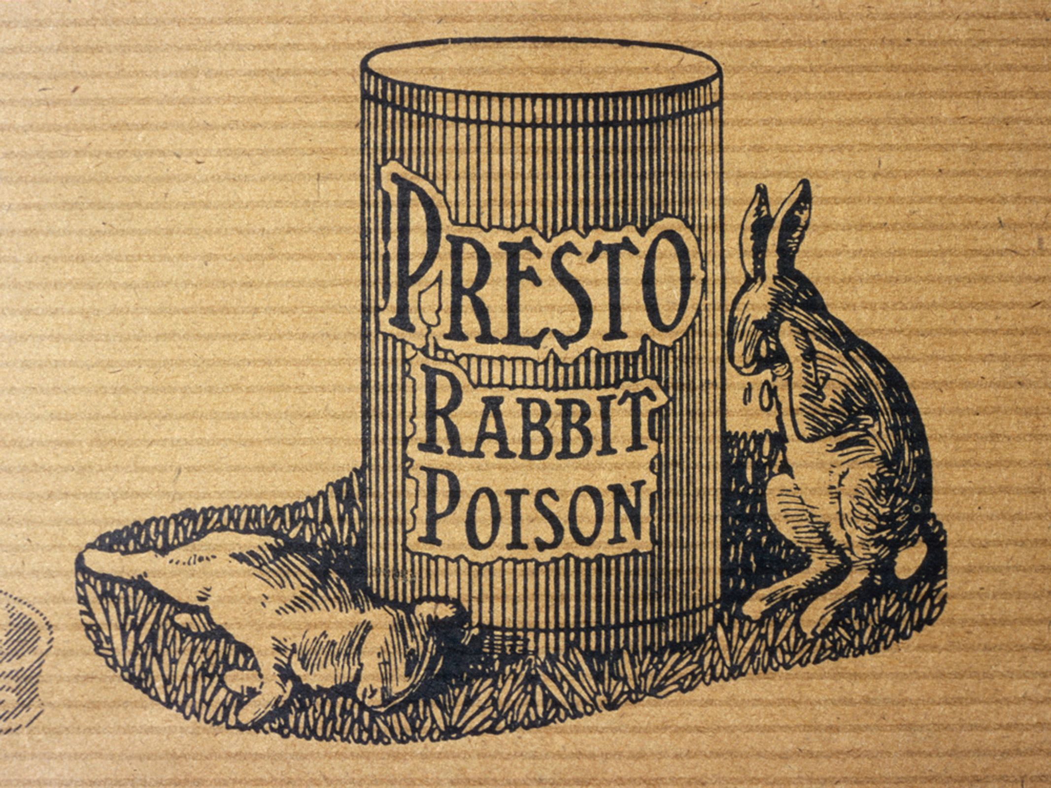Advertisement for Presto Rabbit Poison