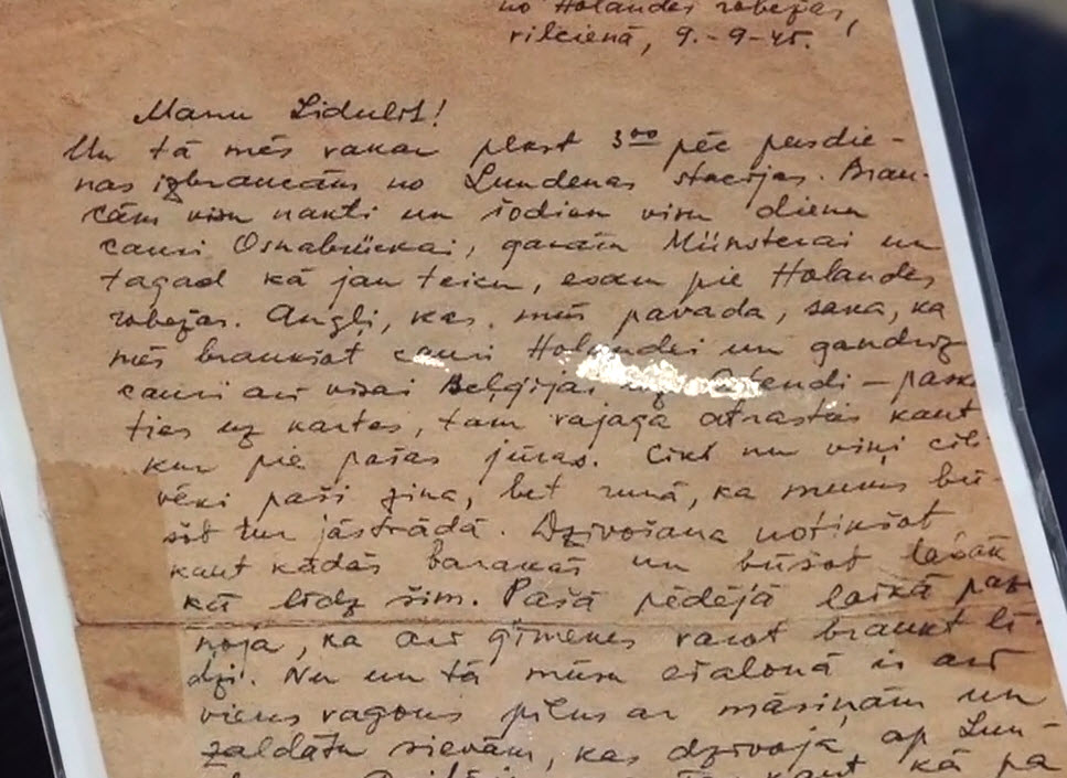 Close-up photograph of a handwritten letter