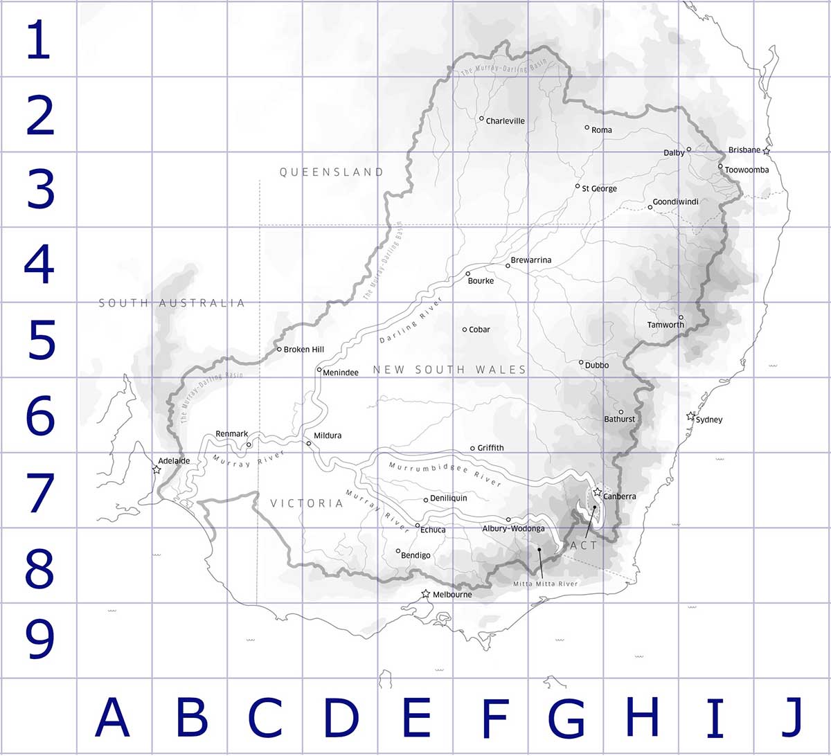 <p>Map of the Murray-Darling Basin</p>
